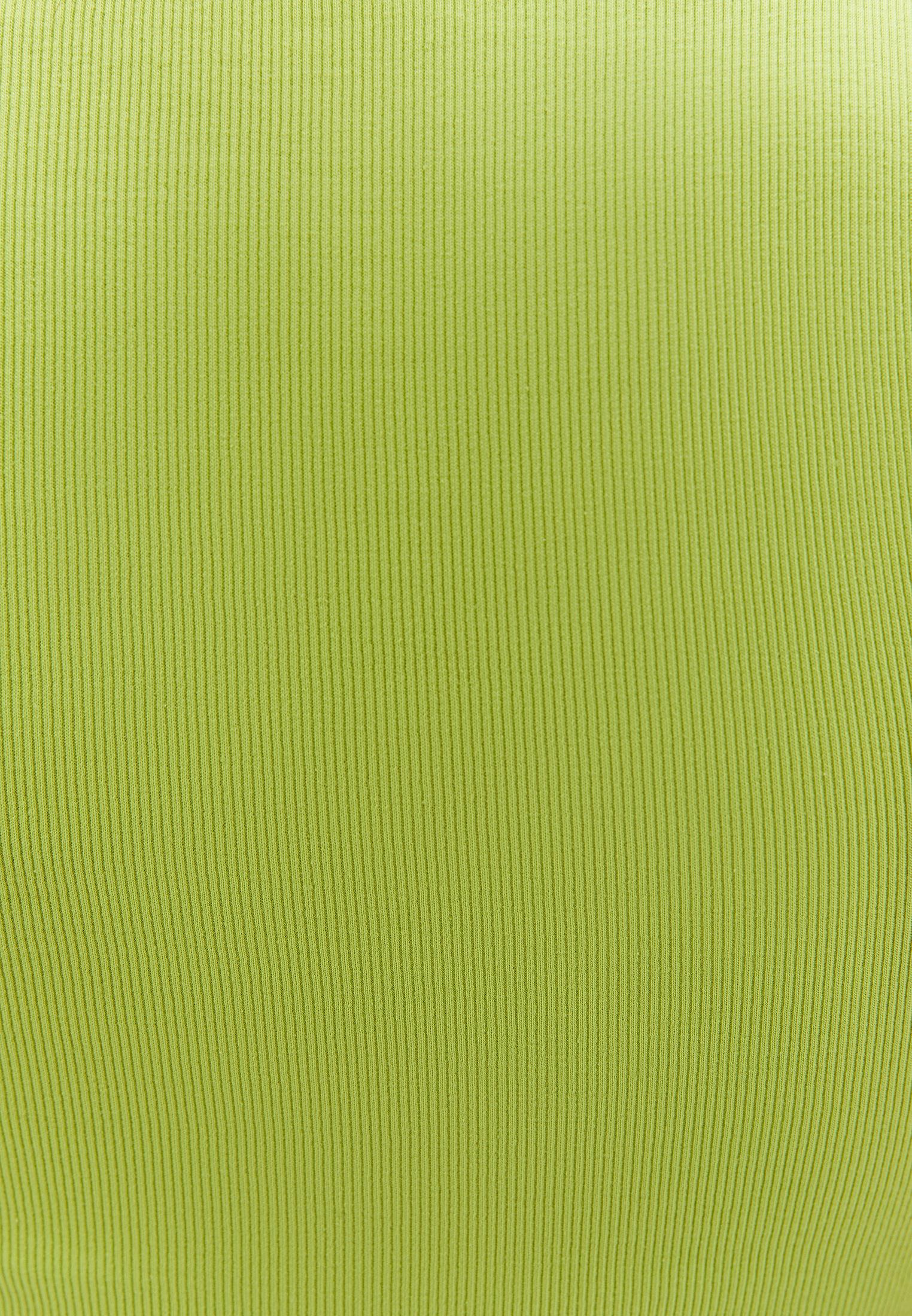 Square Neck Sleeveless Top - BRIGHT CHARTREUSE
