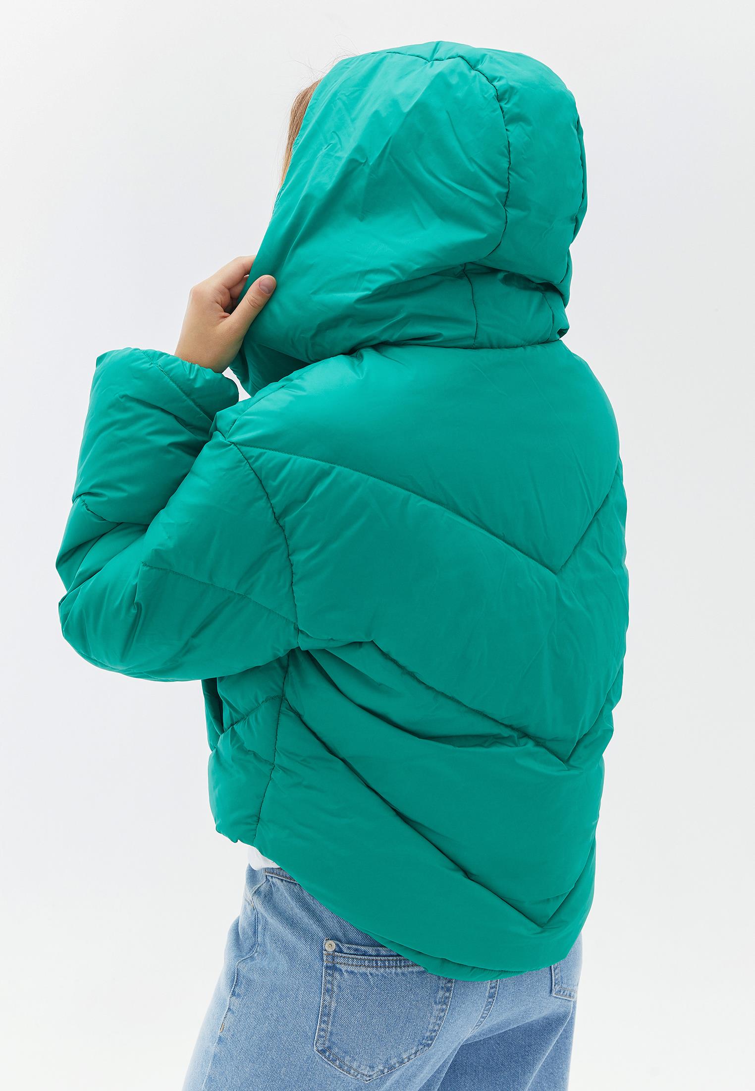 Loose Jacket With High Collar And Pocket Details - BRIGHT GREEN
