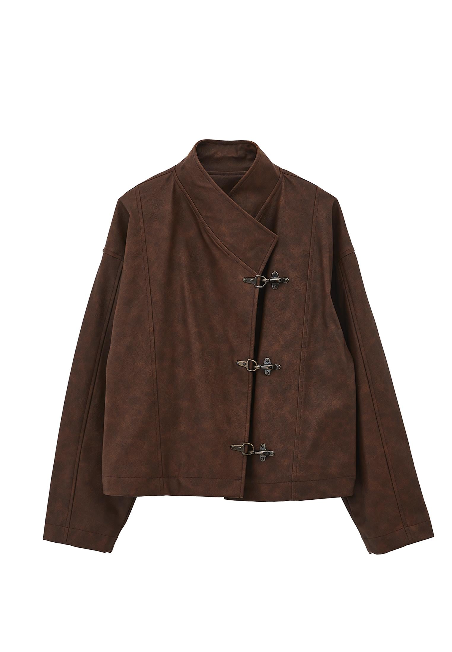 Shawl Collar Midi Jacket - BRUNETTE