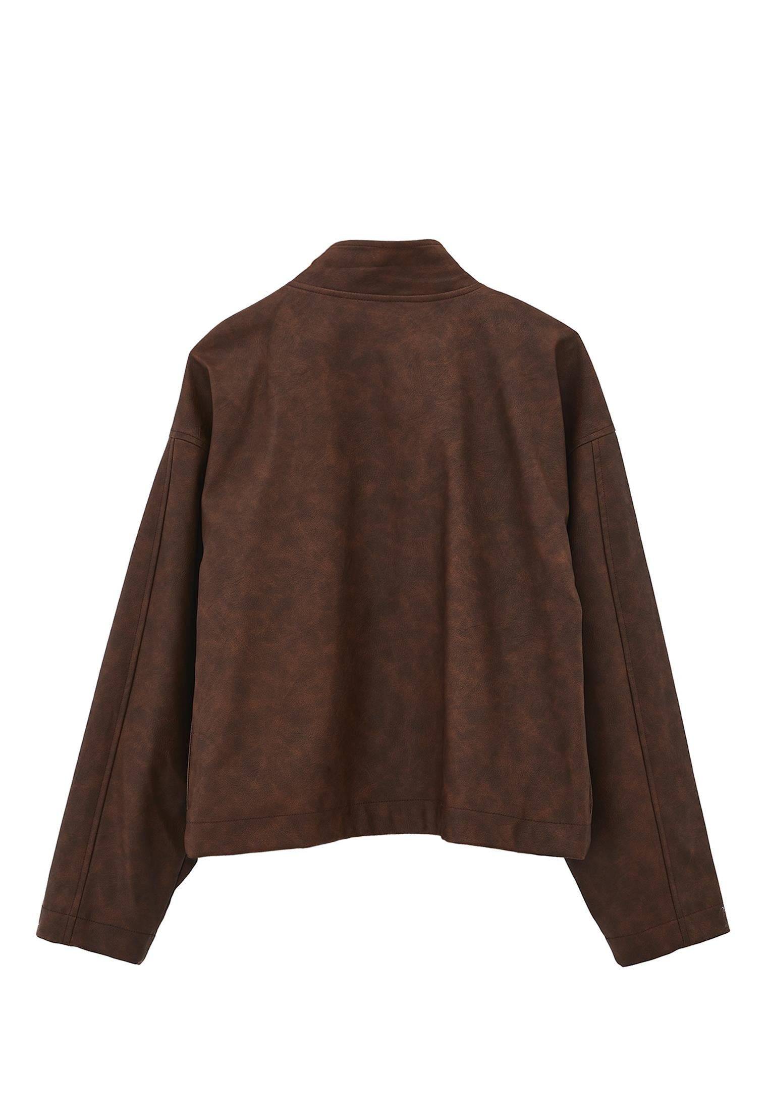Shawl Collar Midi Jacket - BRUNETTE