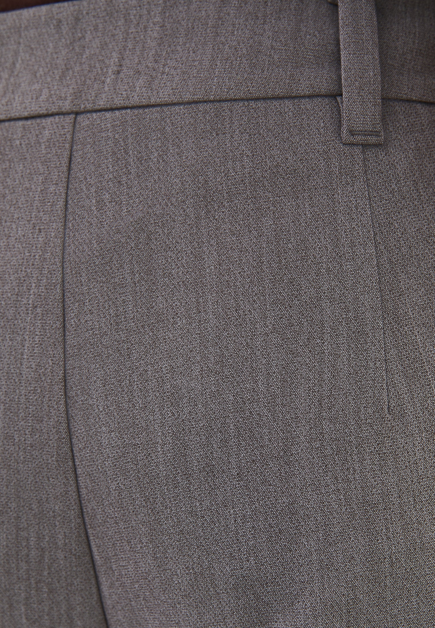 High Waist Pleated Pants - BRUSHED NICKEL