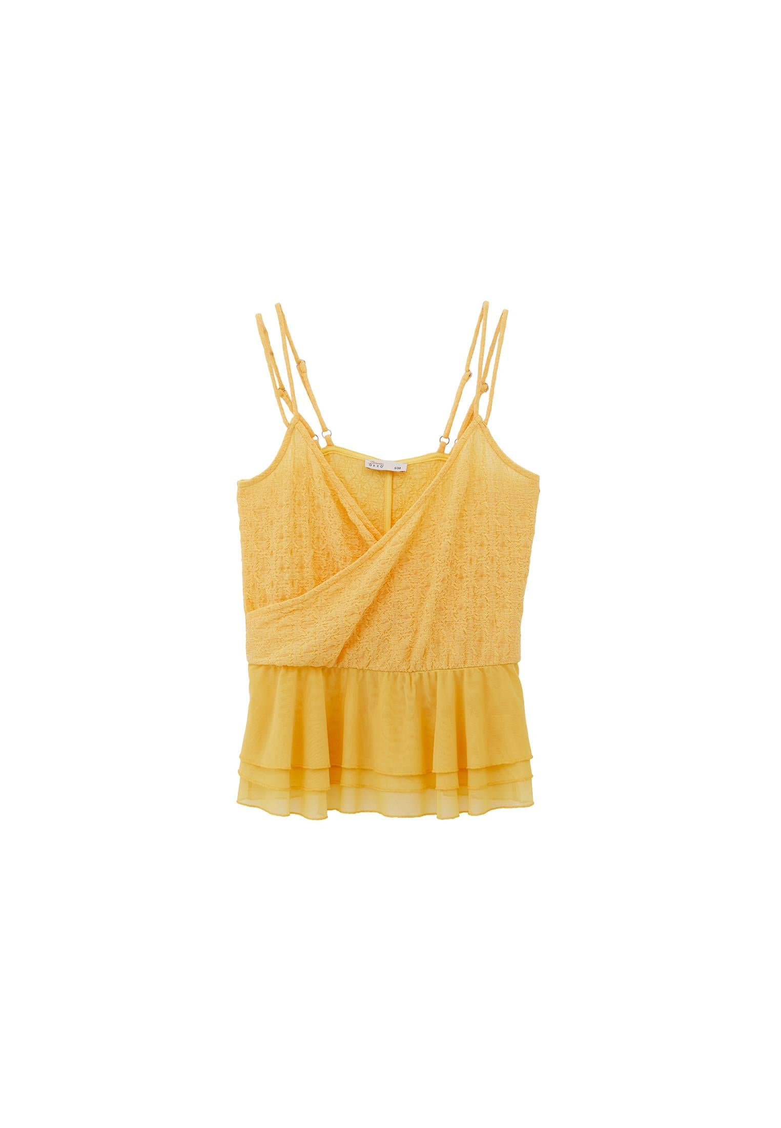 Wrap Blouse - BUFF YELLOW