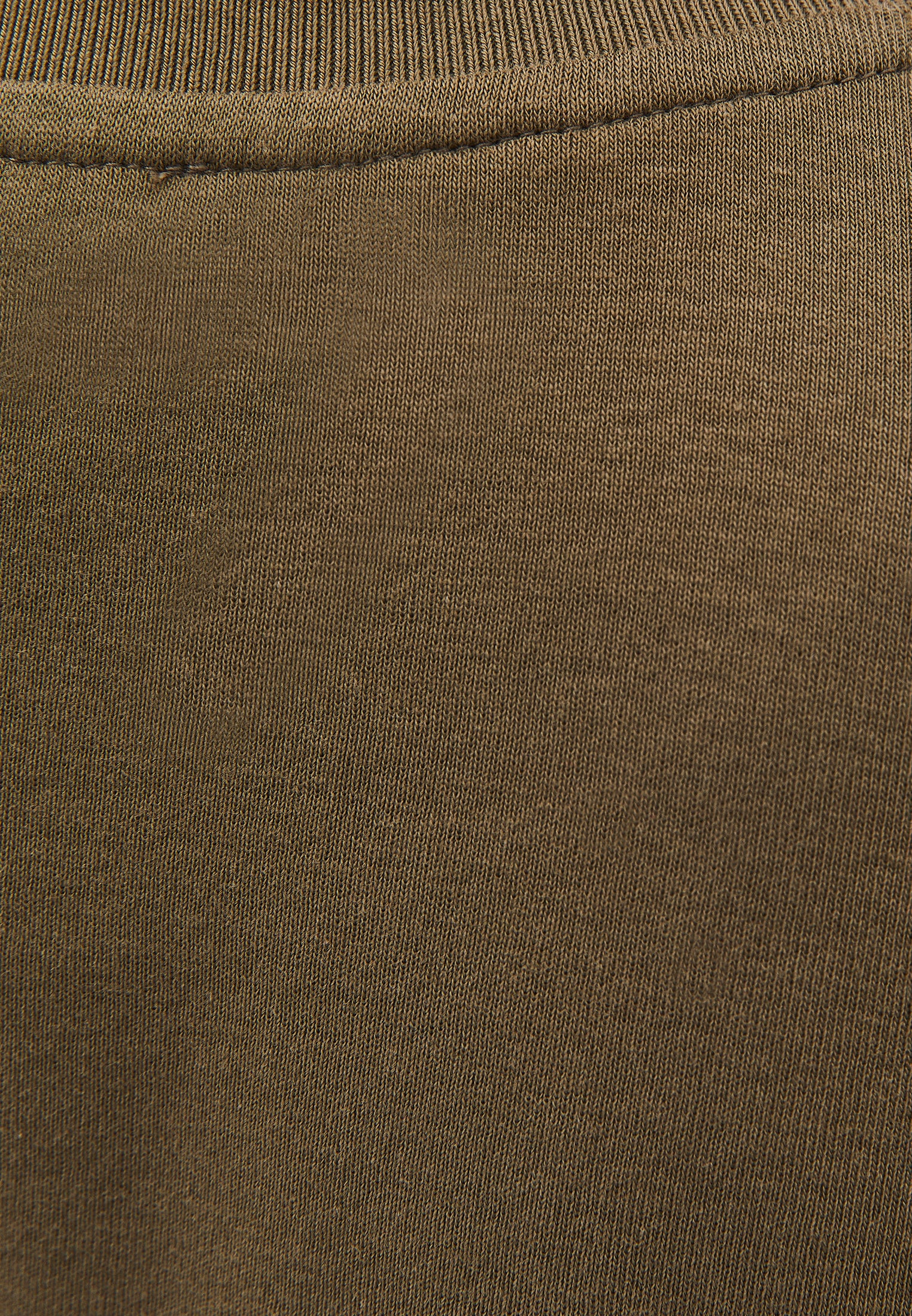 Women's Crew Neck Short Sleeve T-Shirt - BURNT OLIVE