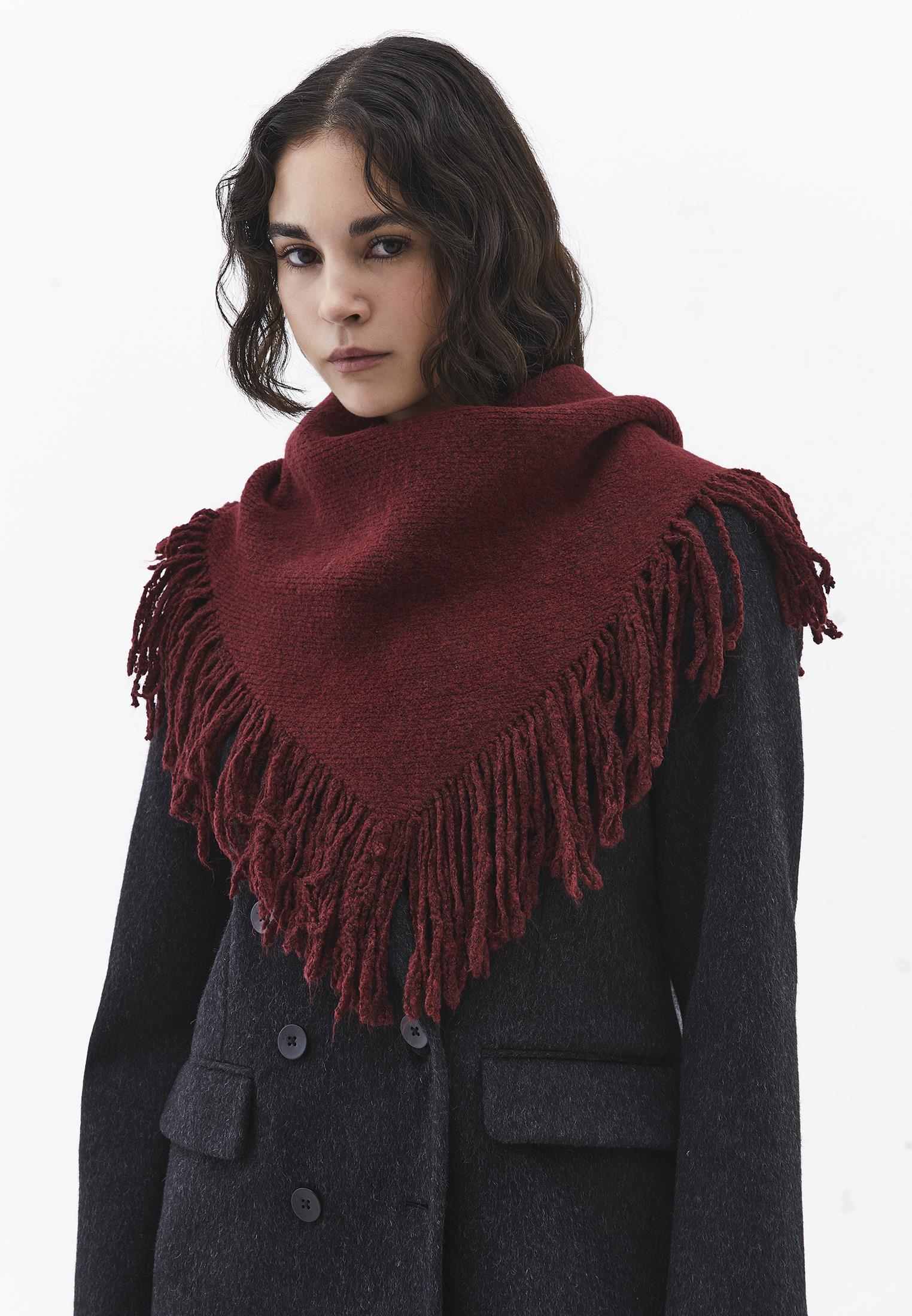 Scarf Shawl Design - CABERNET