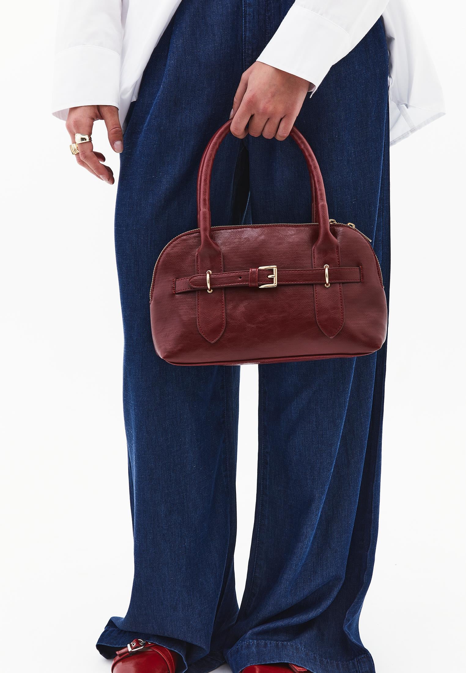 Modern Style Women's Bag - CABERNET