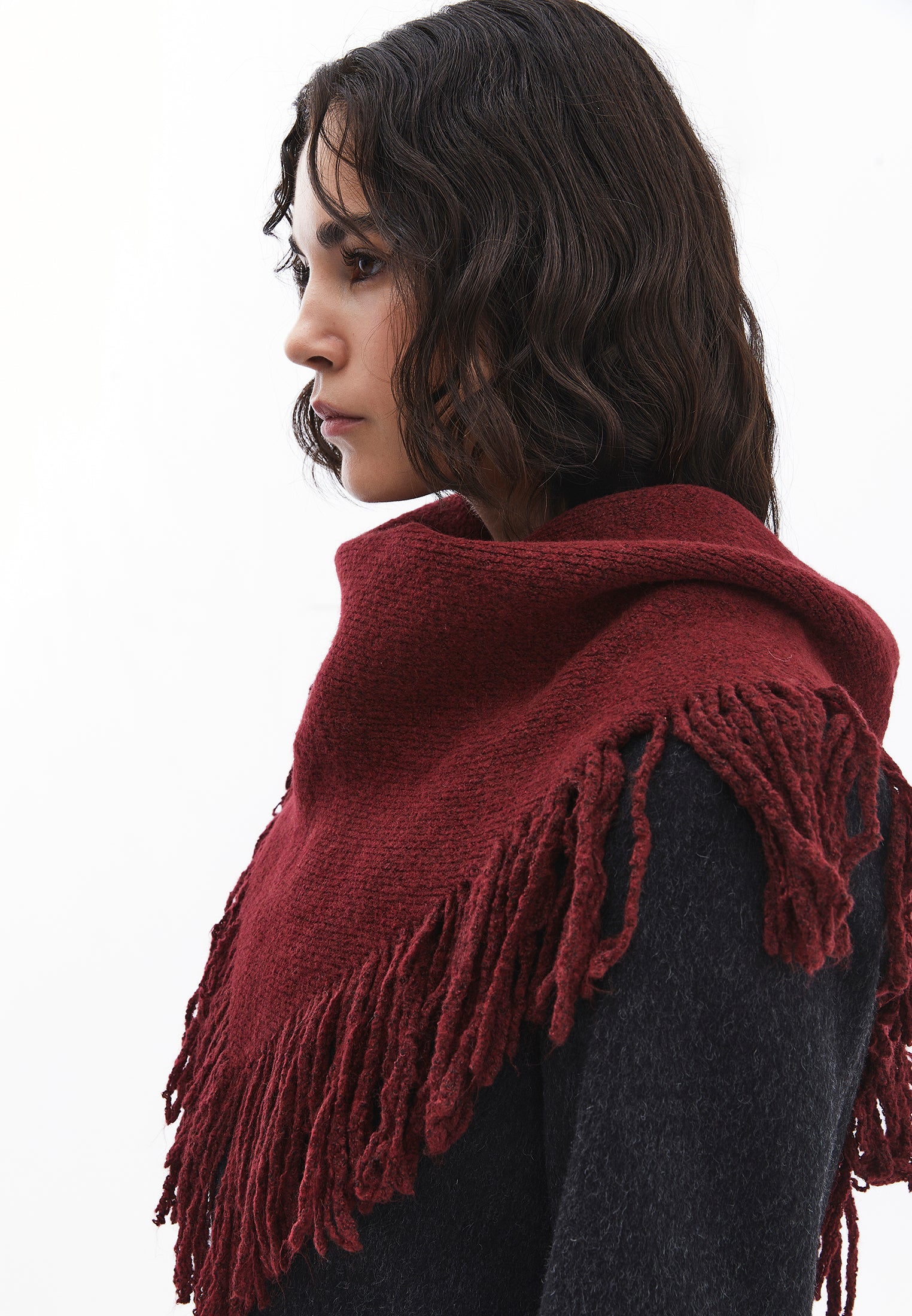 Scarf Shawl Design - CABERNET