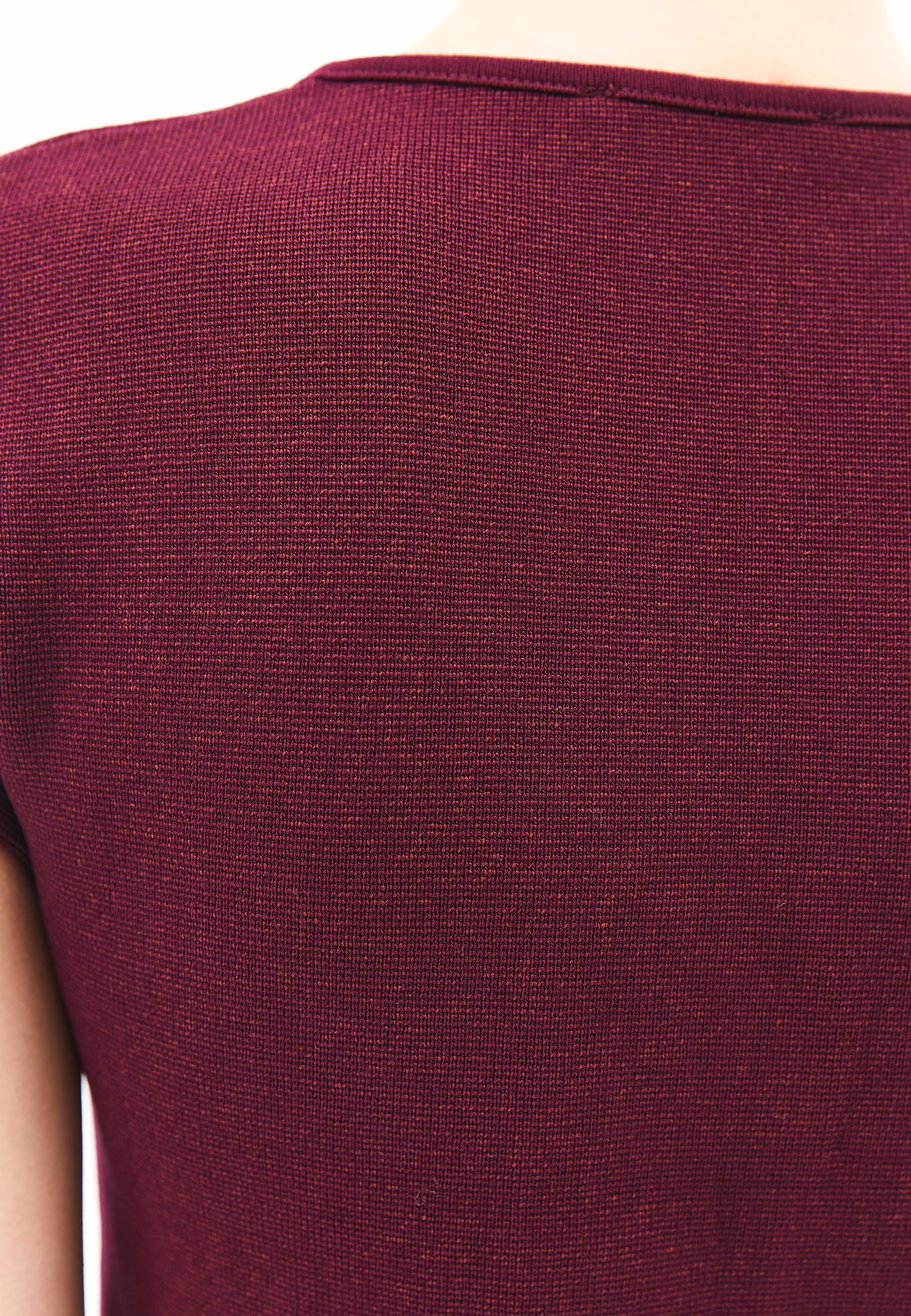 Midi Relaxed Fit Button Detailed Vest - CABERNET