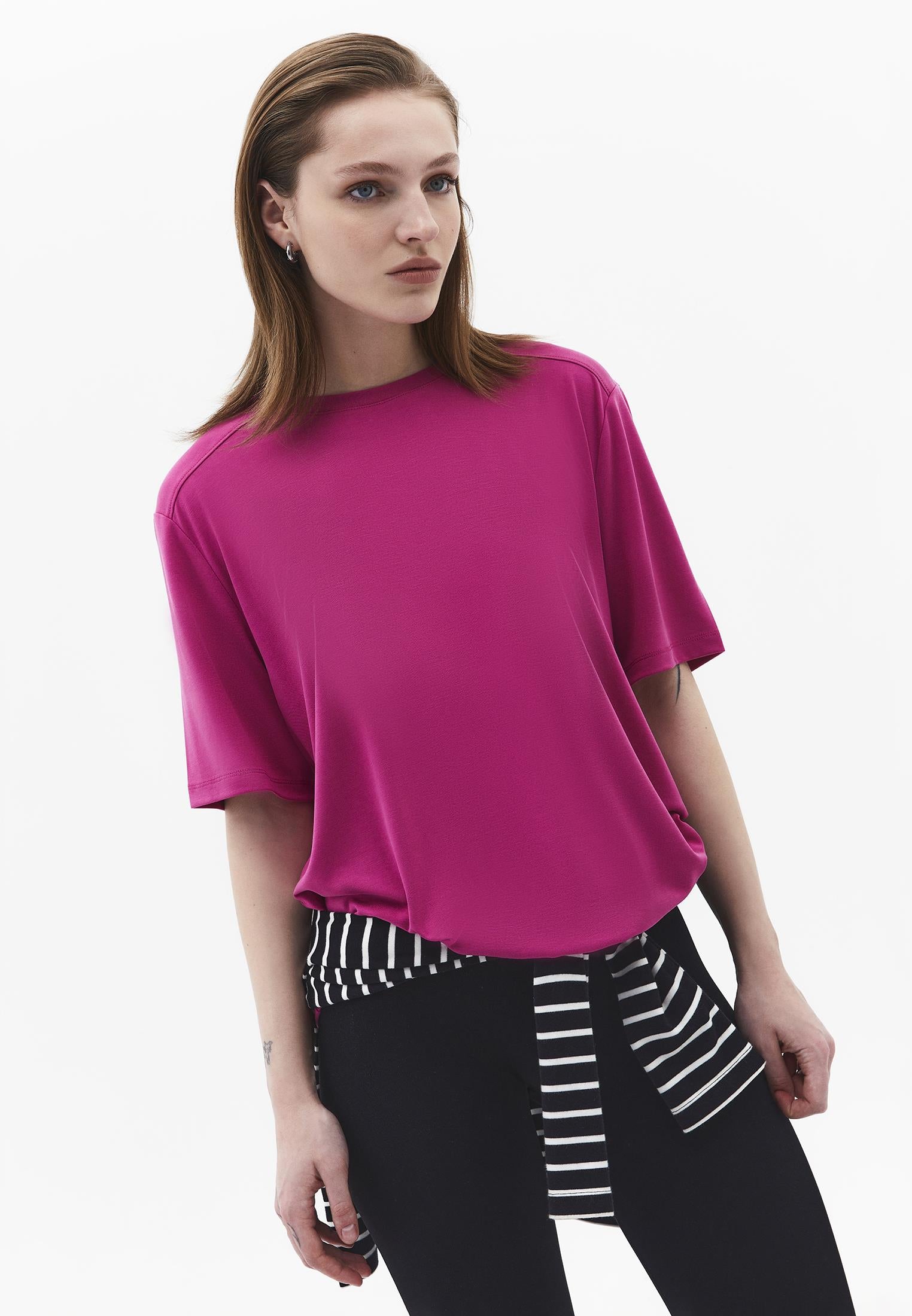 Oversize Modal Tunic - CACTUS FLOWER