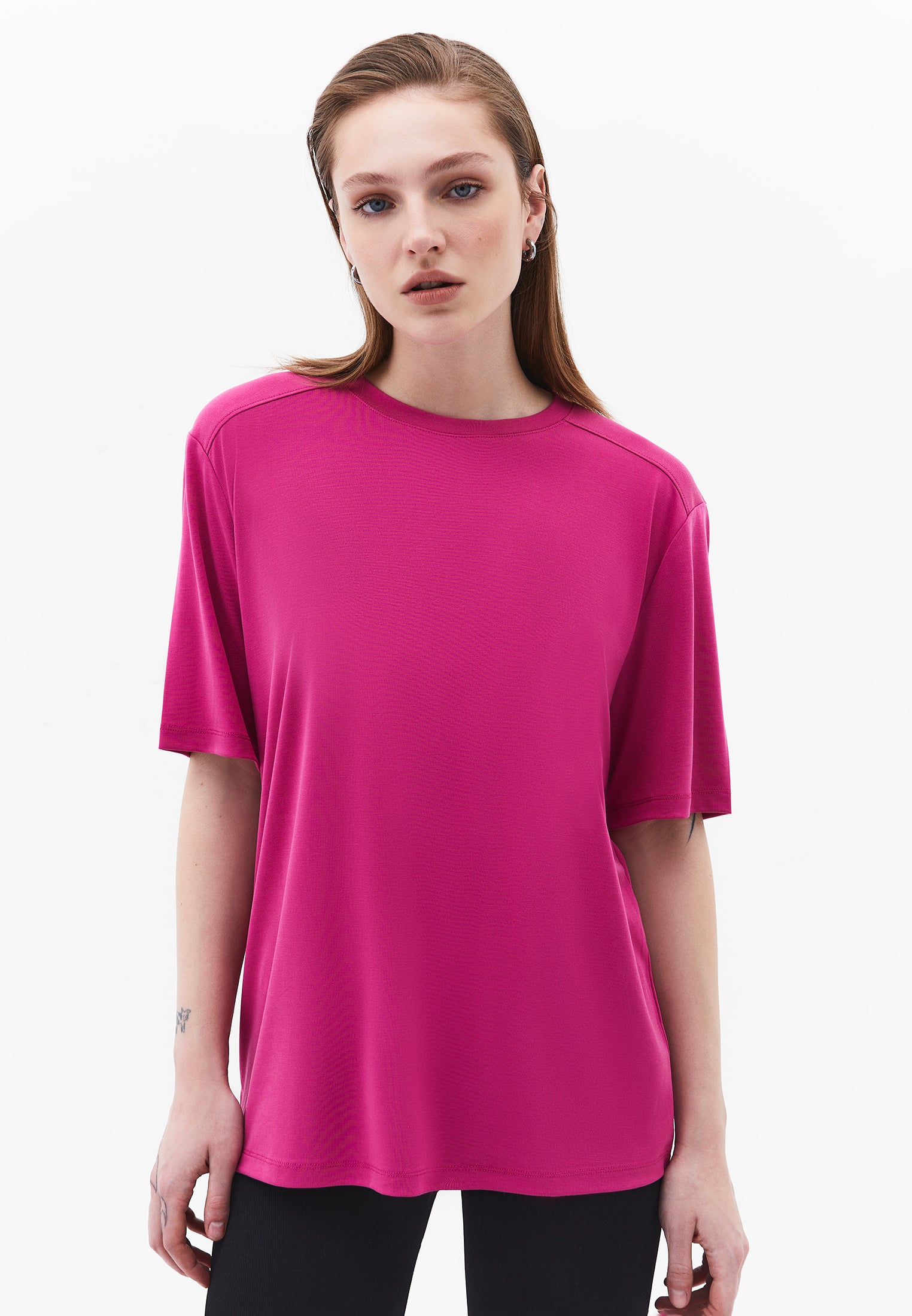 Oversize Modal Tunic - CACTUS FLOWER