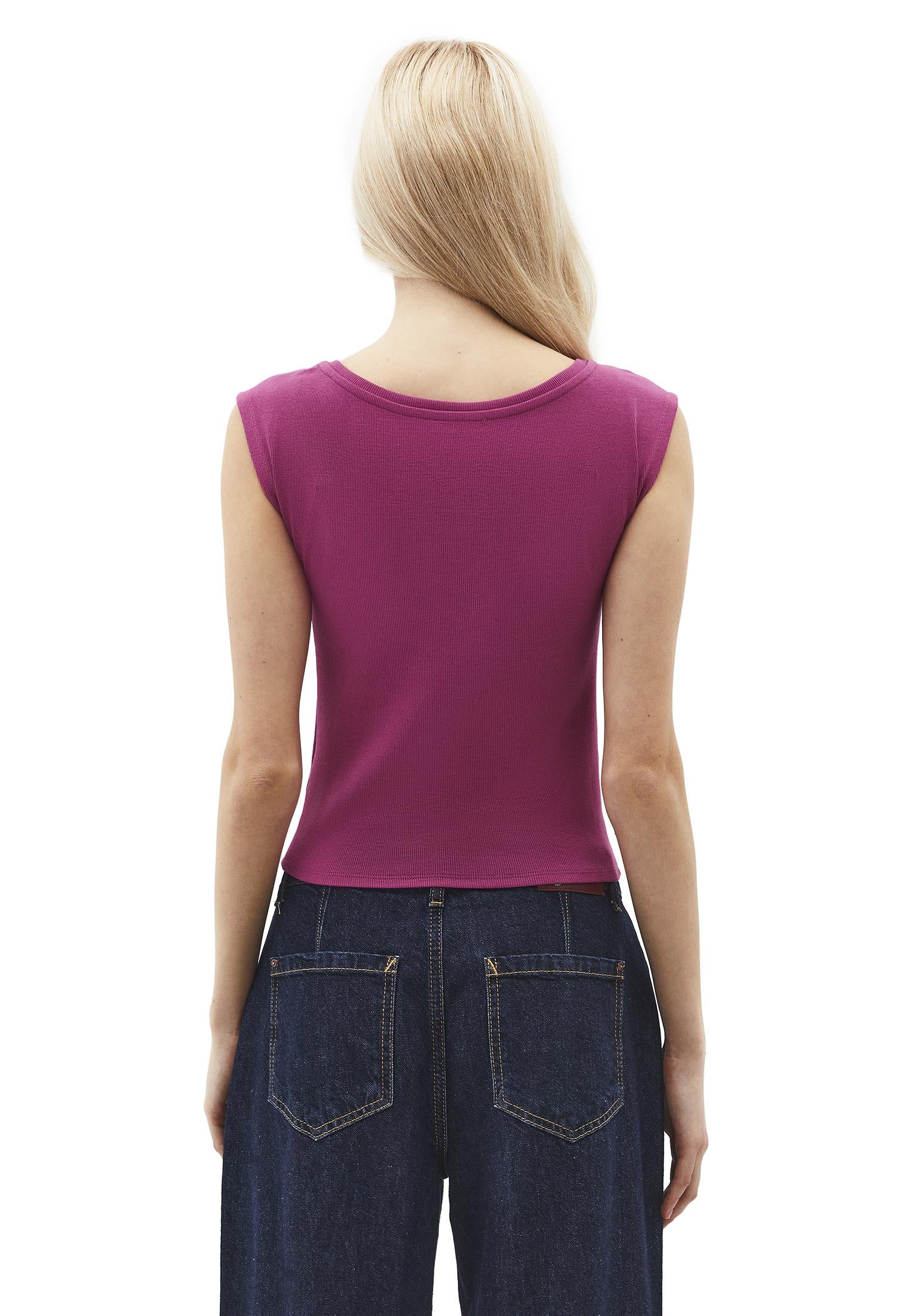 Boat Neck Short Sleeve Bodycon T-Shirt - CACTUS FLOWER