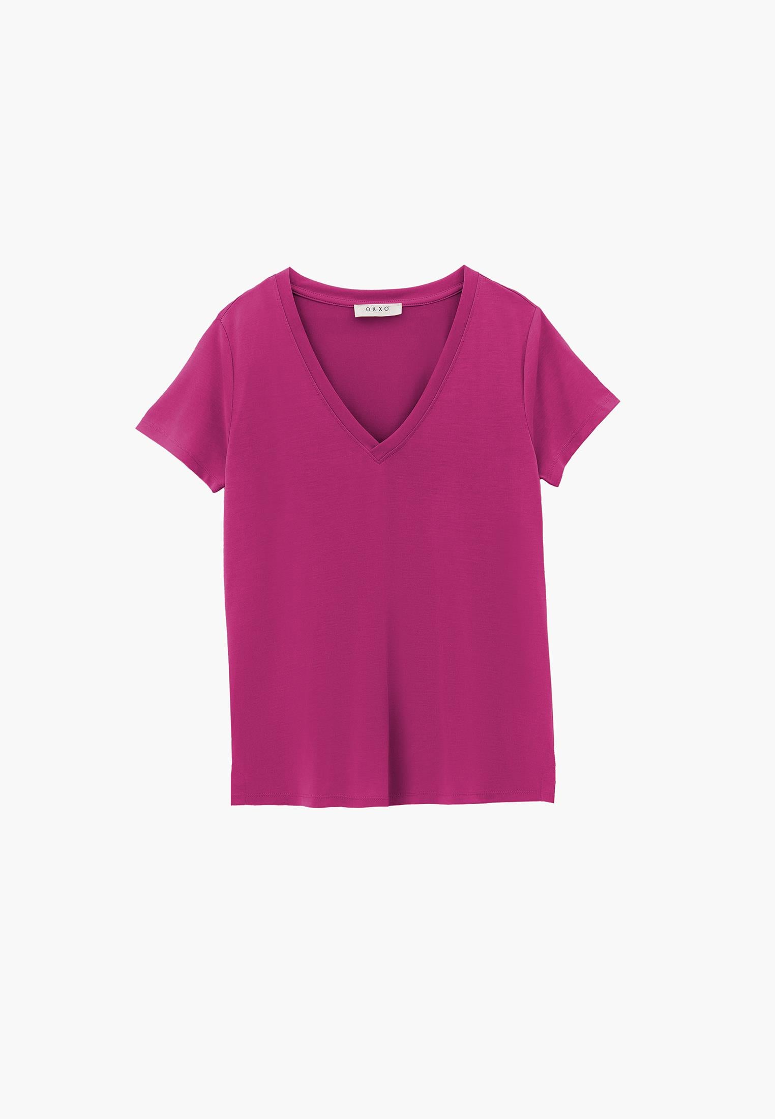 V Neck T-Shirt - CACTUS FLOWER