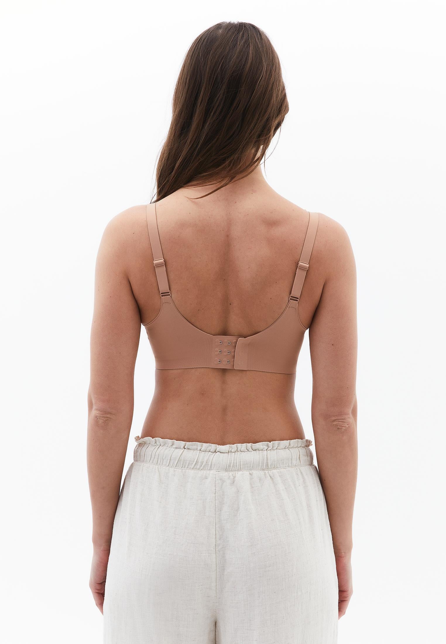 V Neck Bodycon Bustier - CAFE AU LAIT