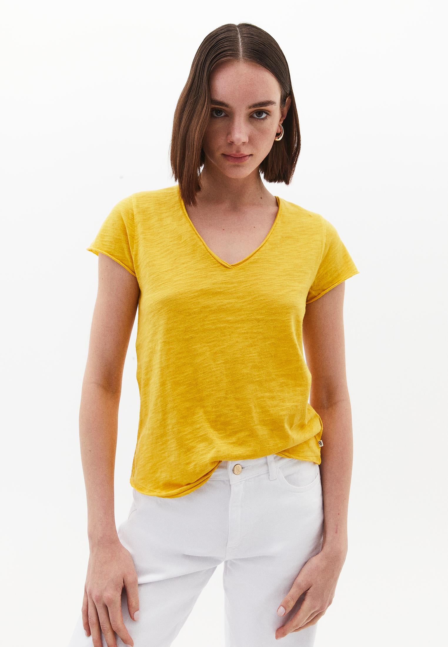 V Neck T-Shirt - CALENDULA