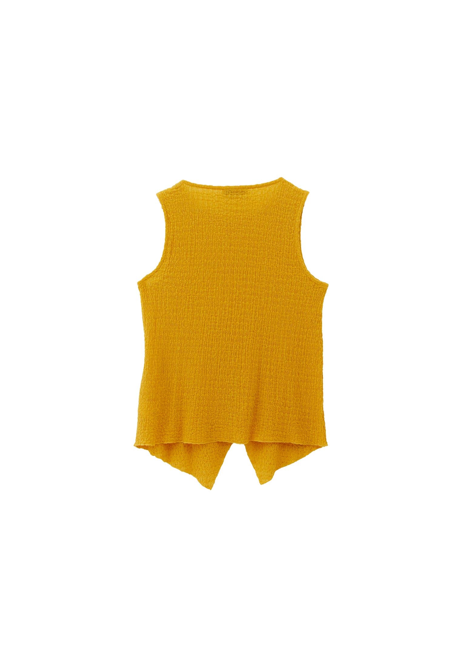 Sleeveless Crew Neck Blouse - CALENDULA