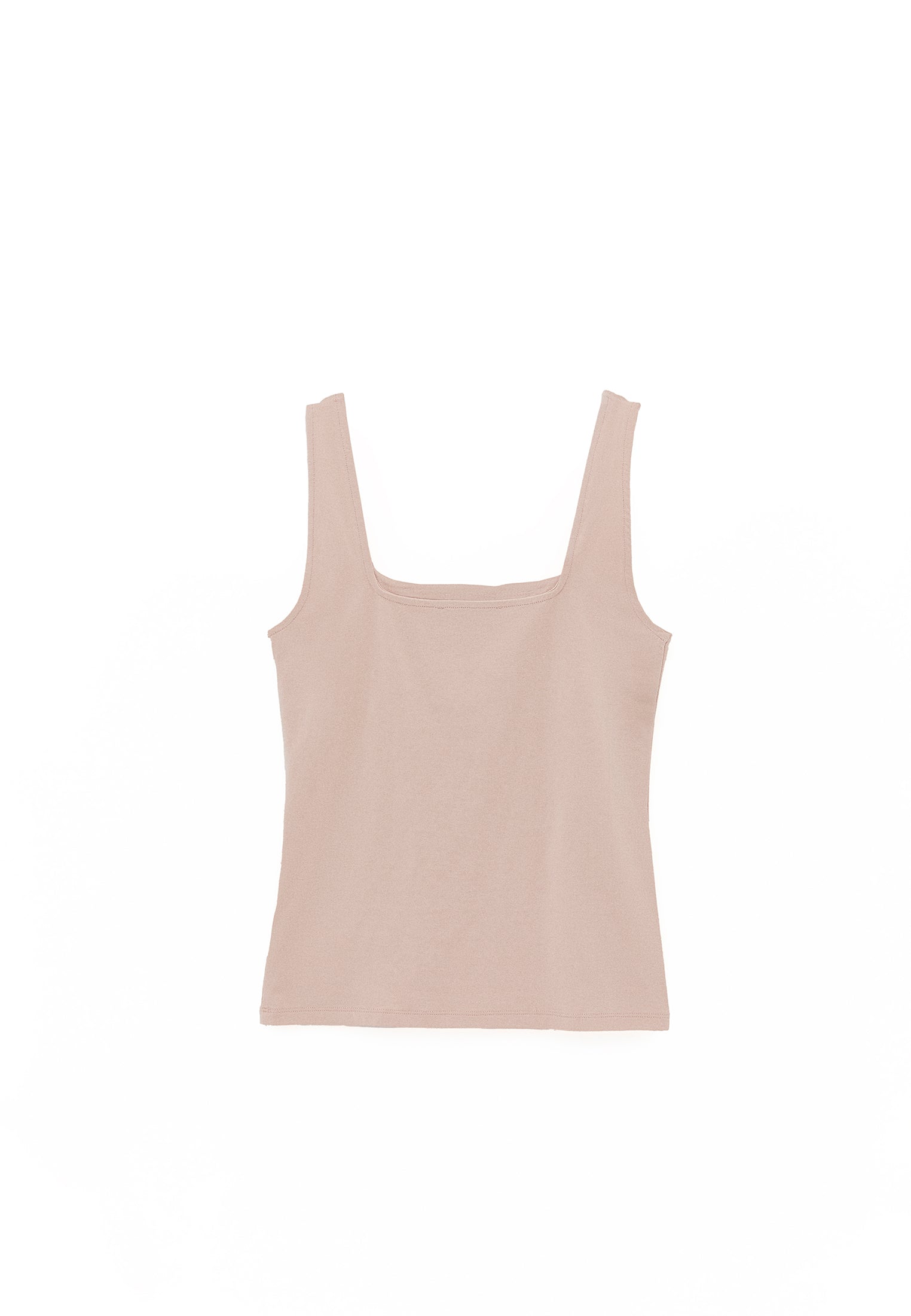 Square Neck Bodycon Tank Top - CAMEO ROSE