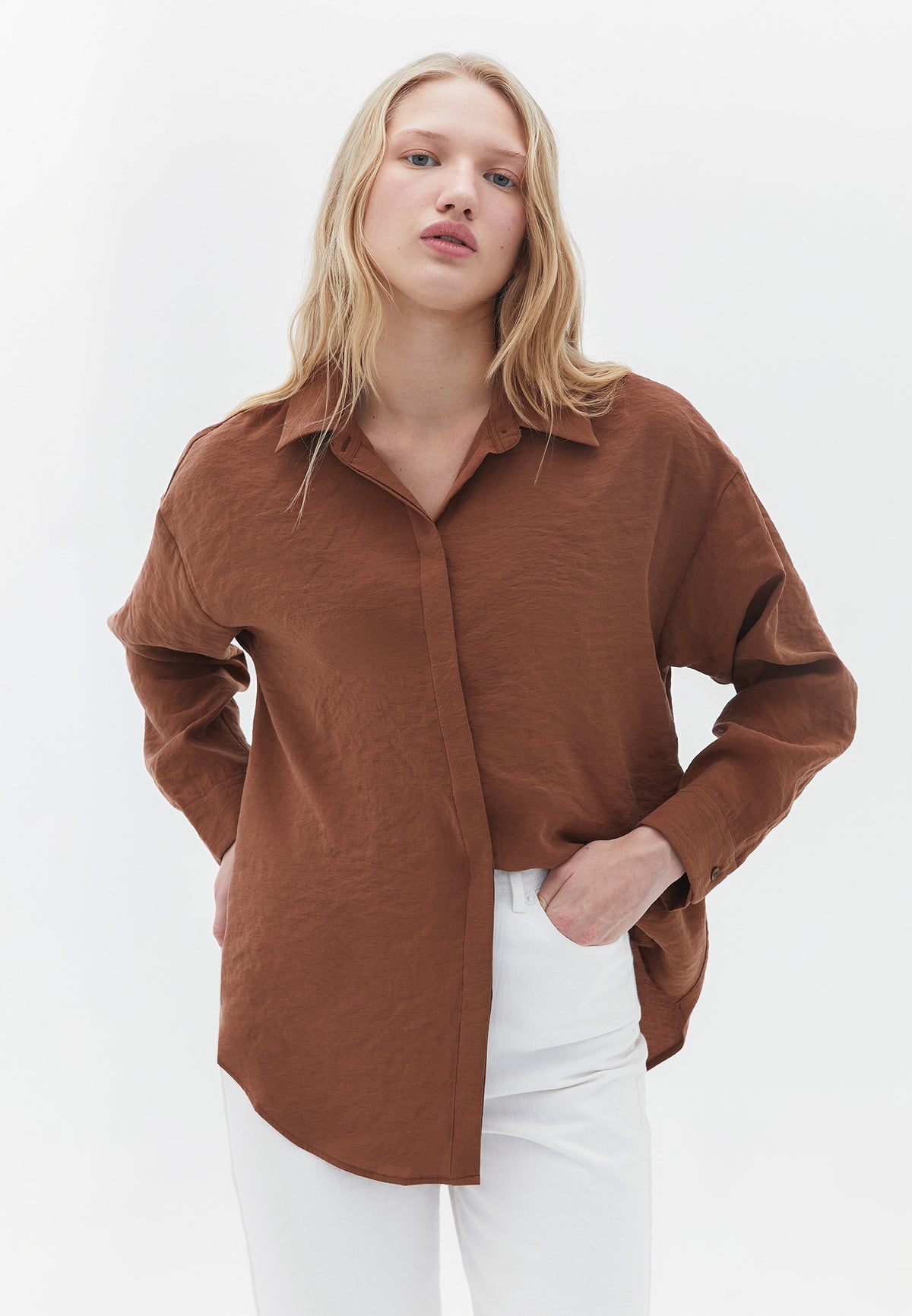 Oversize Shirt - CAPPUCCINO
