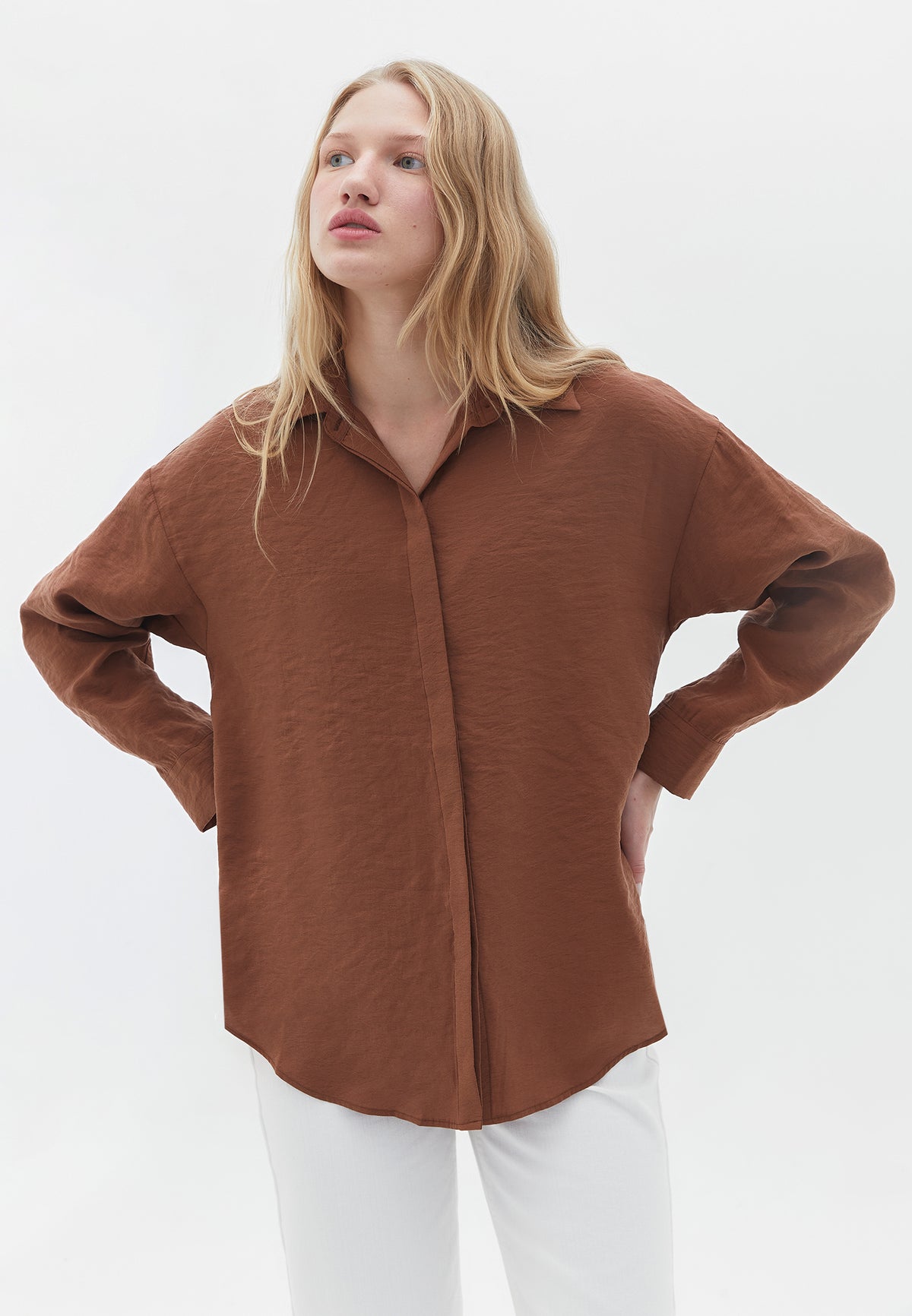 Oversize Shirt - CAPPUCCINO