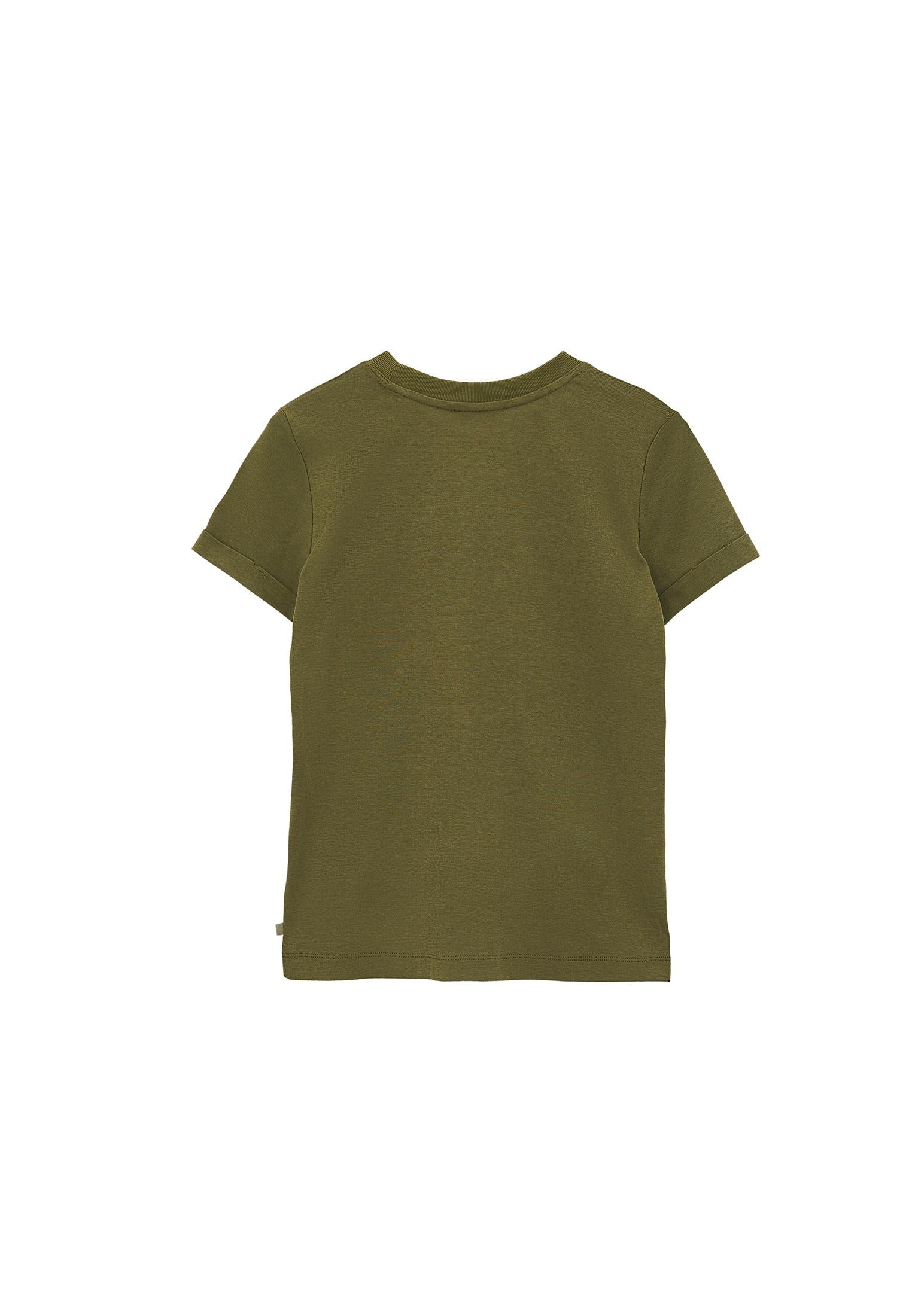 Crew Neck Short Sleeve T-Shirt - CAPULET OLIVE