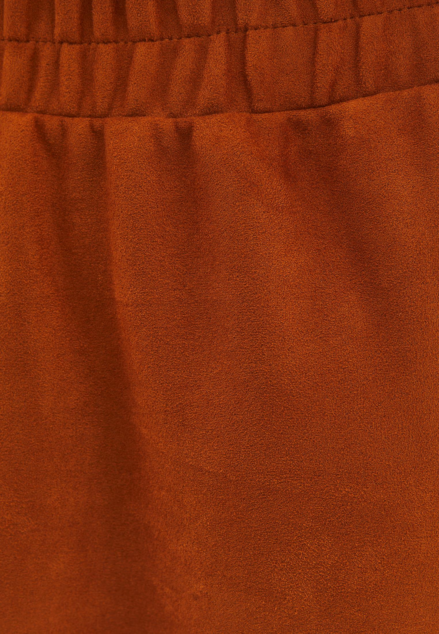 Long A-Line High Waist Slit Leather Skirt - CARAMEL CAFE