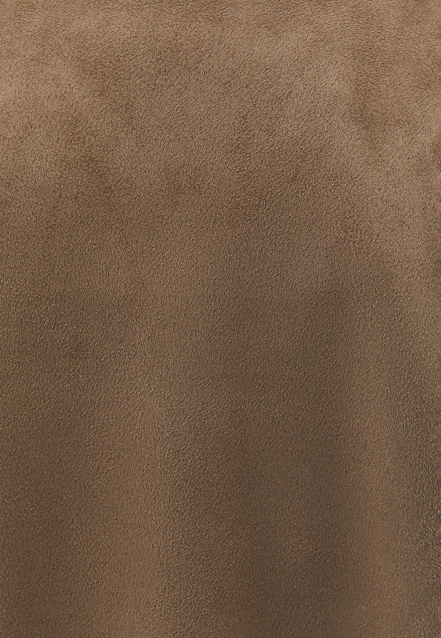 Midi Length Shawl Collar Long Sleeve Jacket - CARIBOU