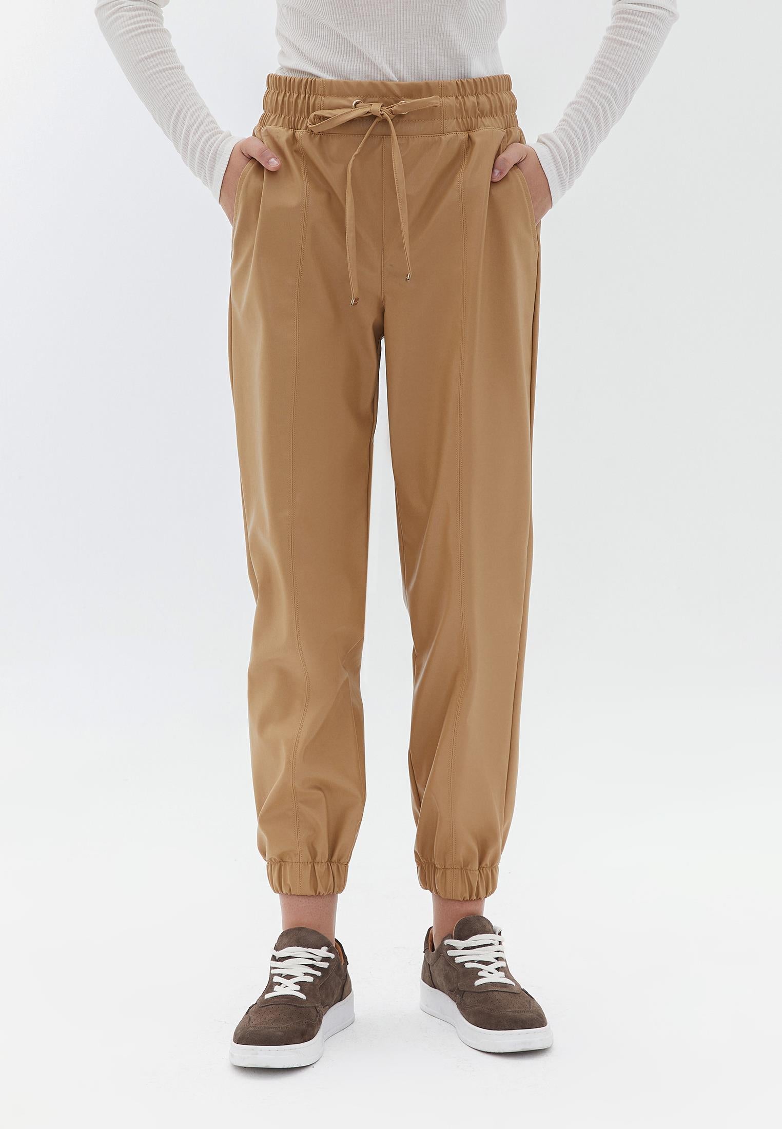 High Waist Cut Jogger Pants - CARTOUCHE
