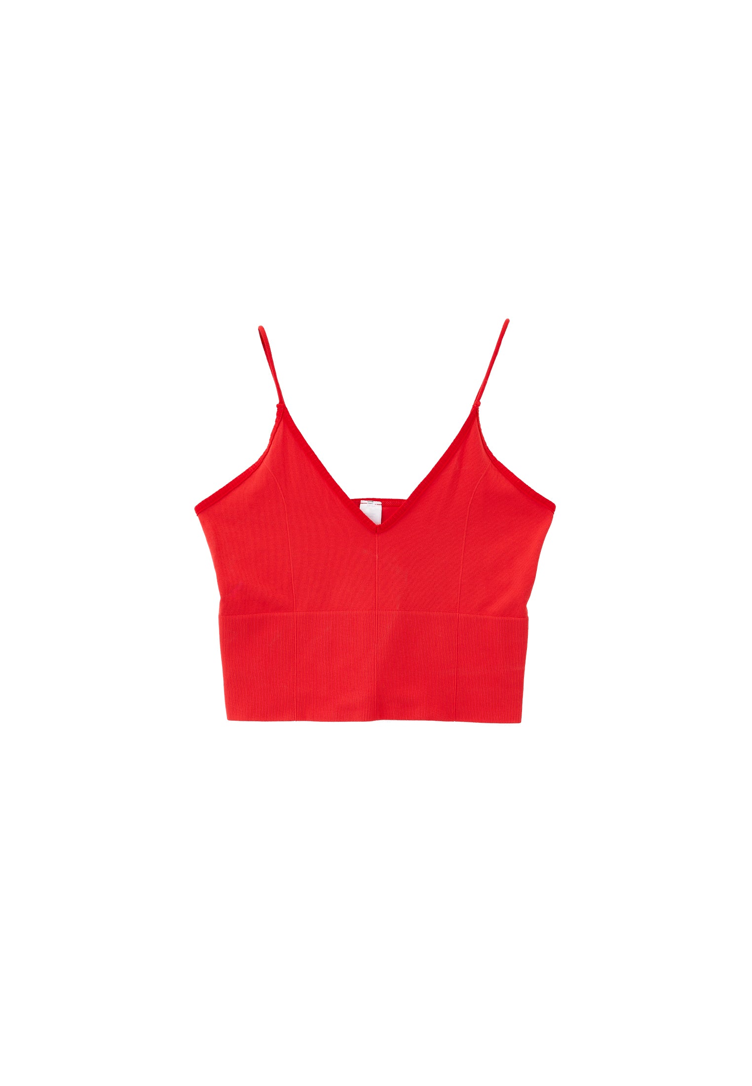 V Neck Tank Top - CAYENNE