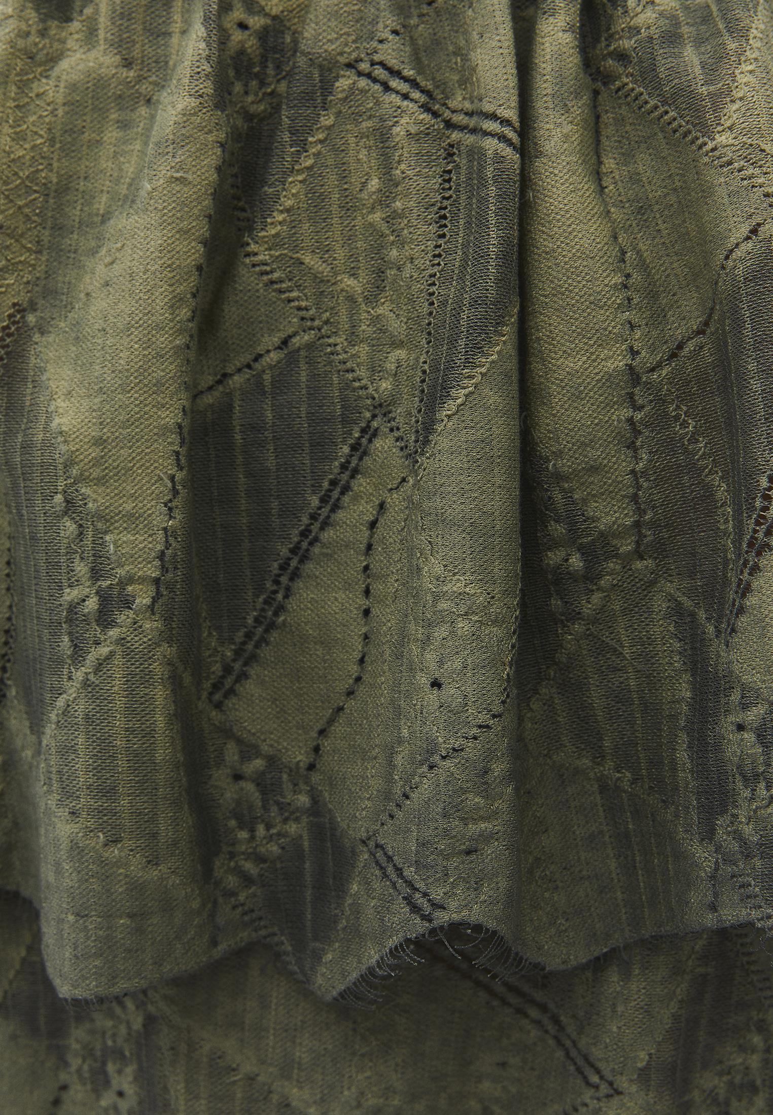 Sleeveless Blouse With Boat Neck And Embroidery - CEDAR