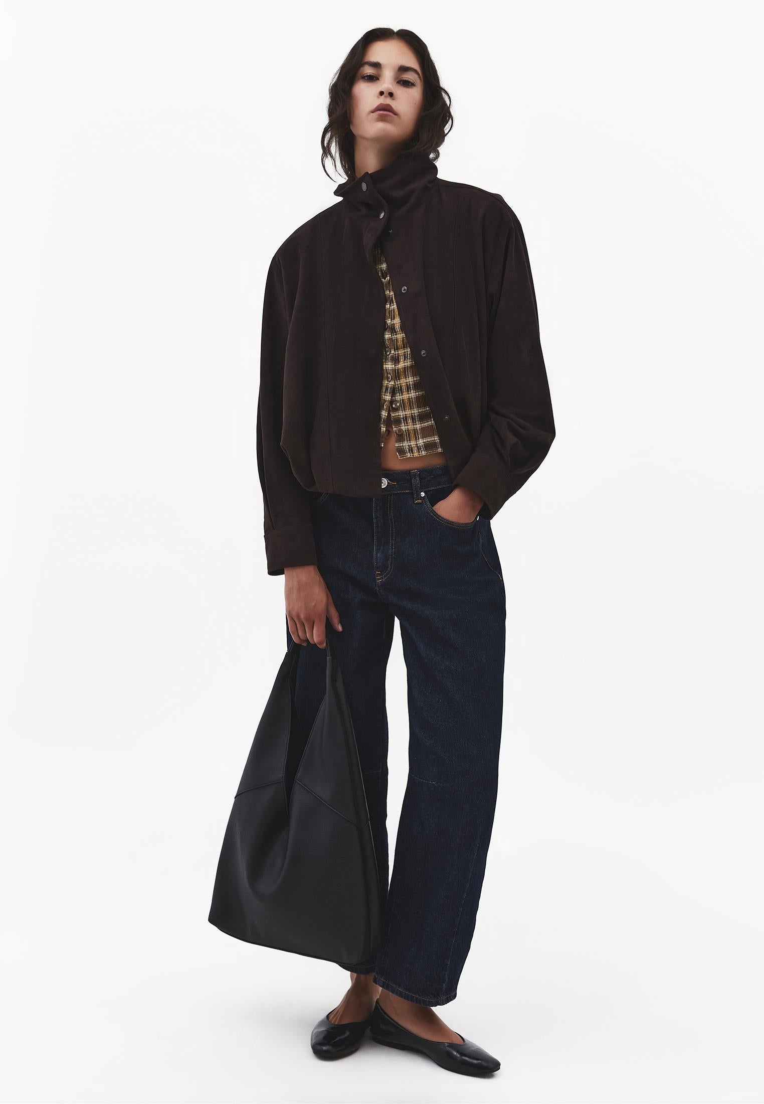 Crew Neck T-Shirt - CHECK COMB