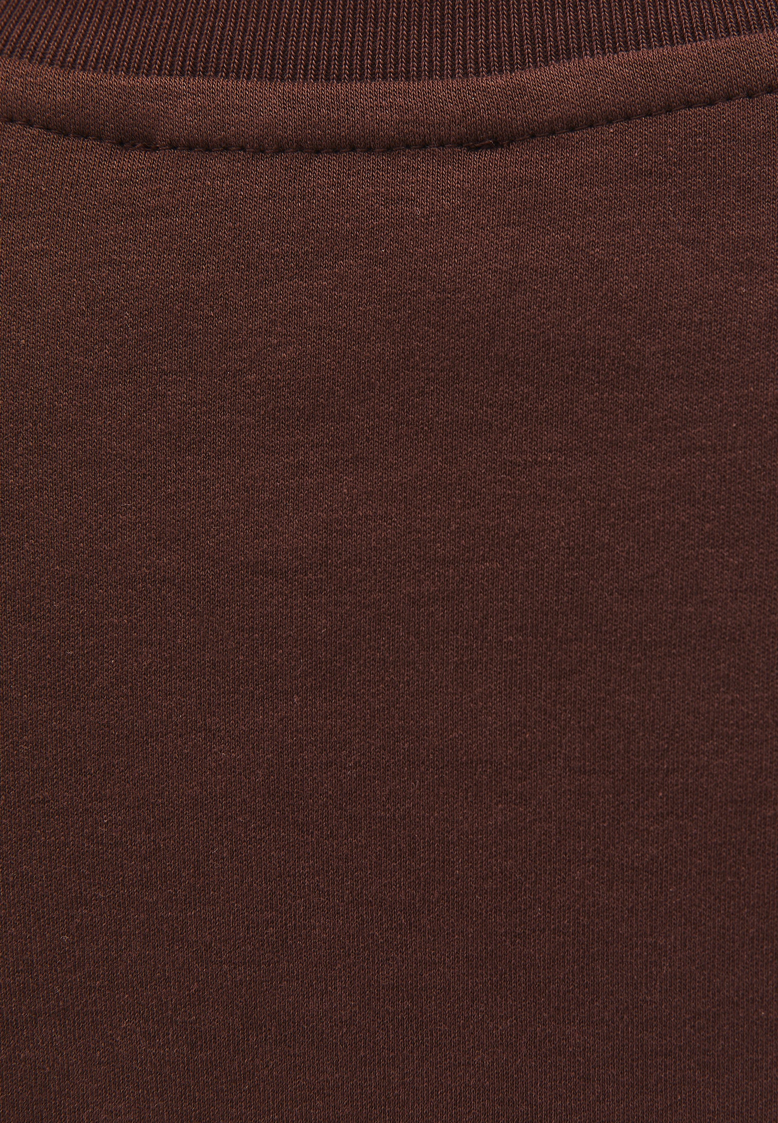 Crew Neck Loose Fit T-Shirt - CHICORY COFFEE