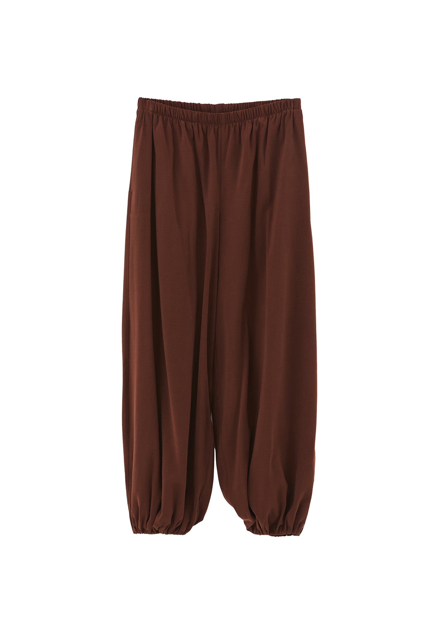 Balloon Form Jogger Pants - CHICORY COFFEE