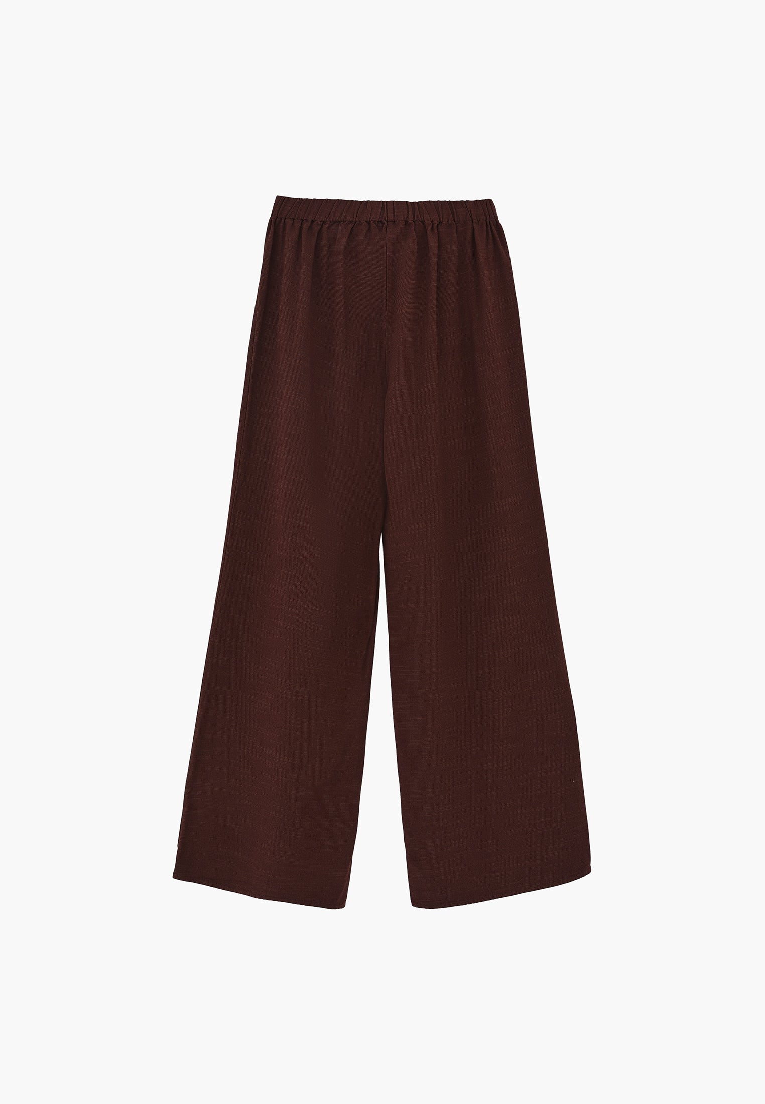 Wide Leg Tied Pants - CHICORY COFFEE