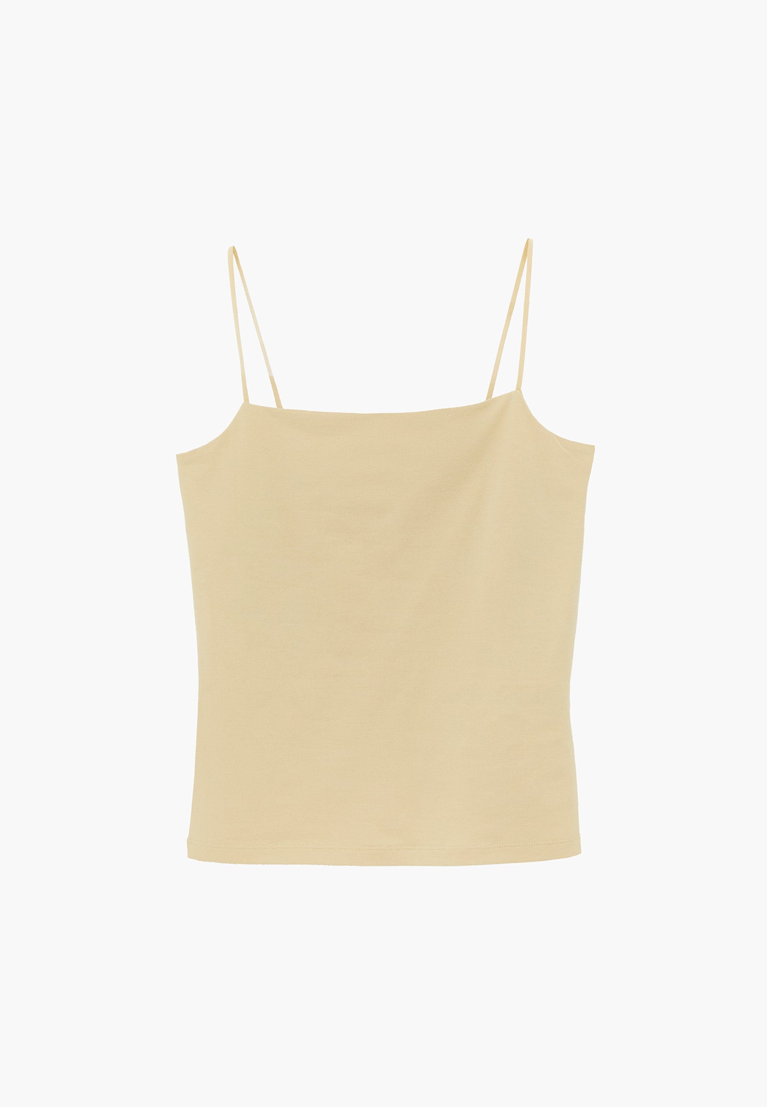 Wide Neck Tank Top - CHINO GREEN