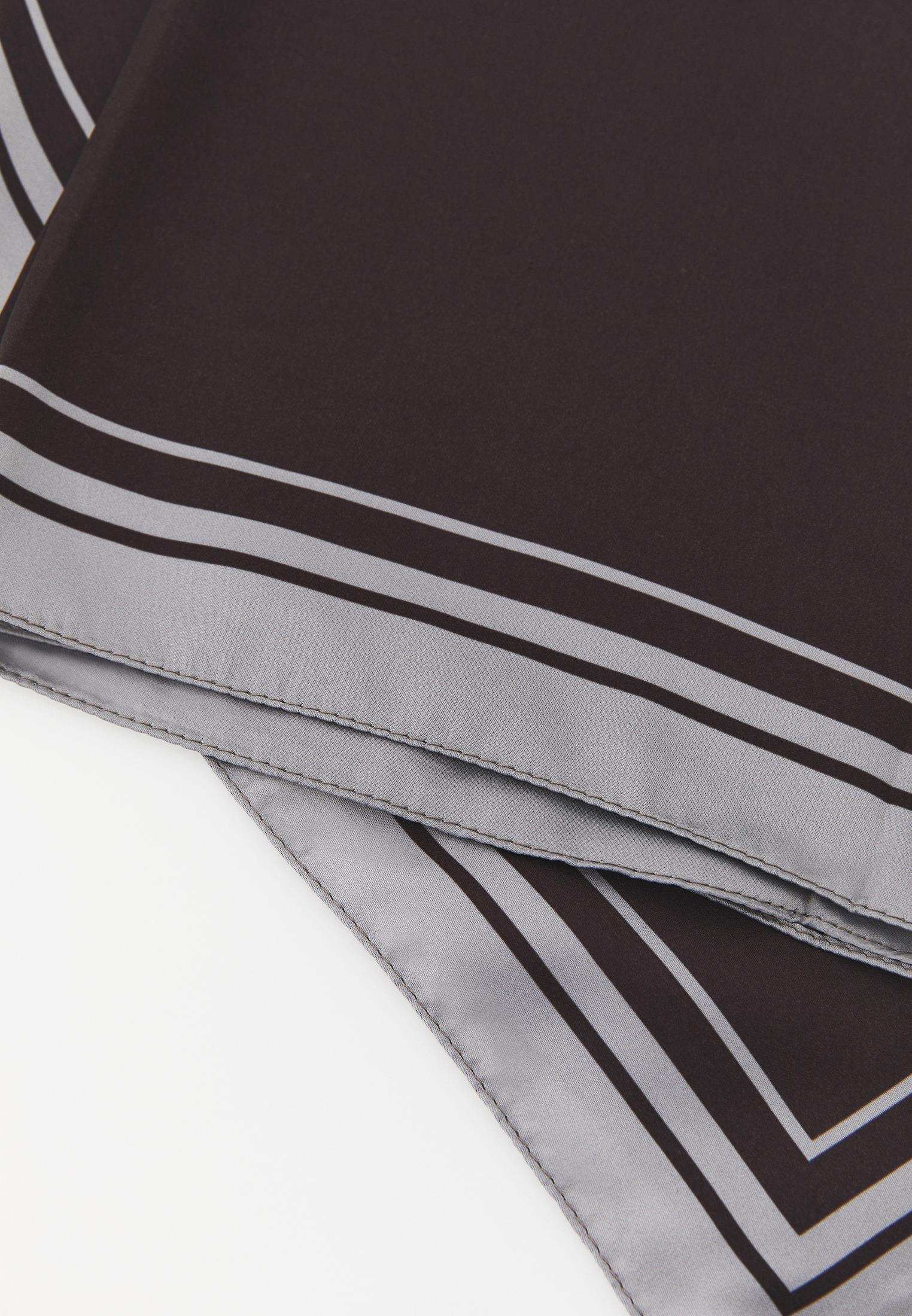 Patterned Scarf - CHOCOLATE BROWN