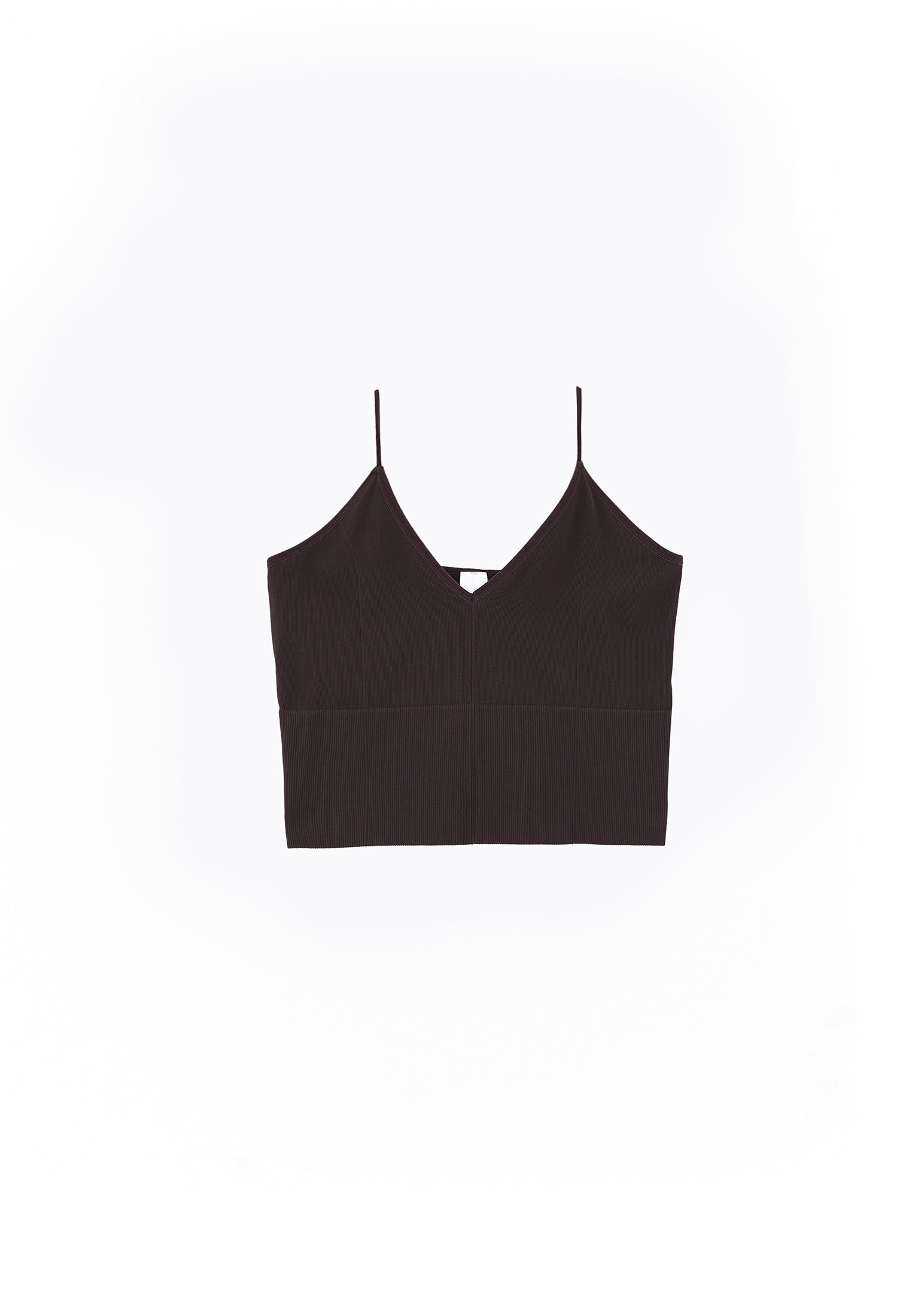 V Neck Tank Top - CHOCOLATE BROWN