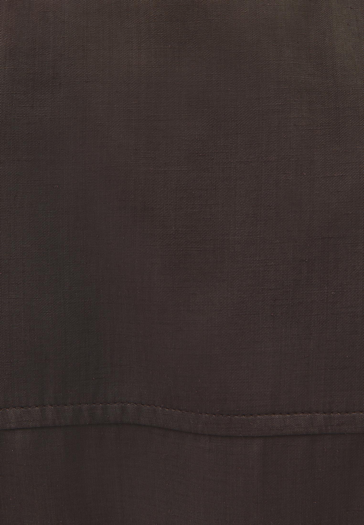 Sleeveless Cargo Vest With Turtleneck - CHOCOLATE BROWN