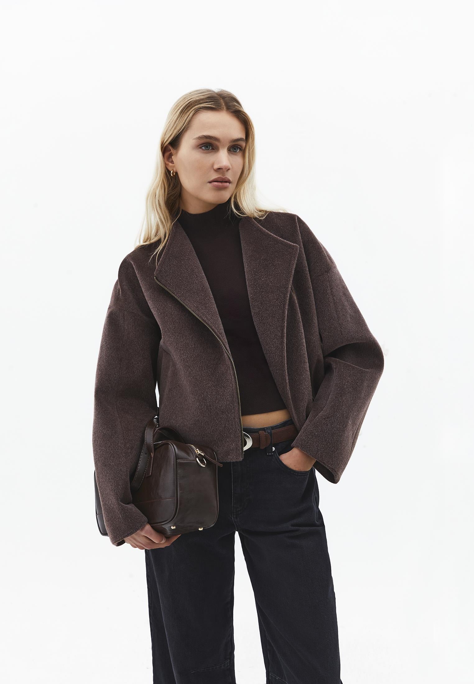 Women's Outerwear Coat - CHOCOLATE TORTE