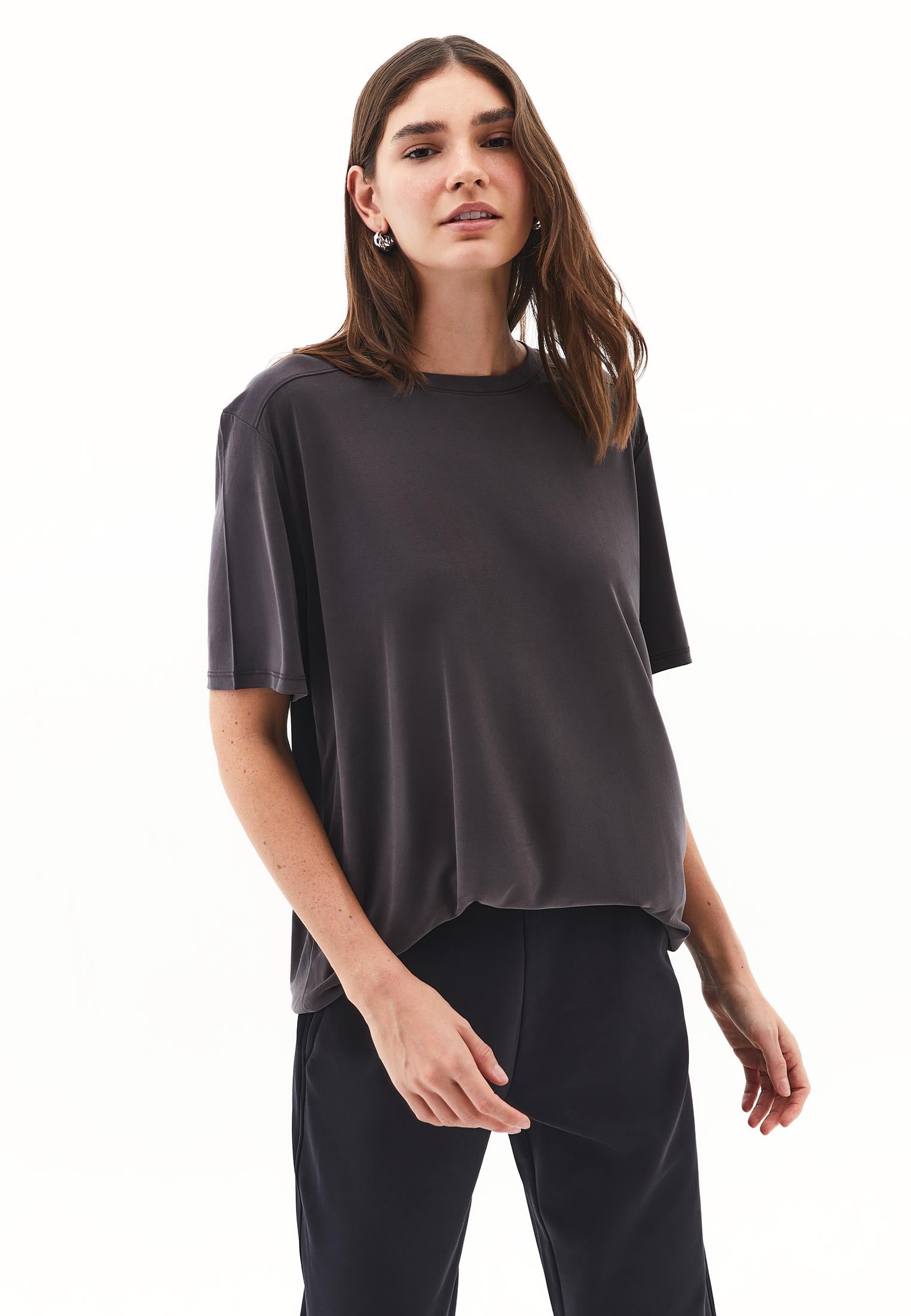 Oversize Tunic T-Shirt - CHOCOLATE TORTE