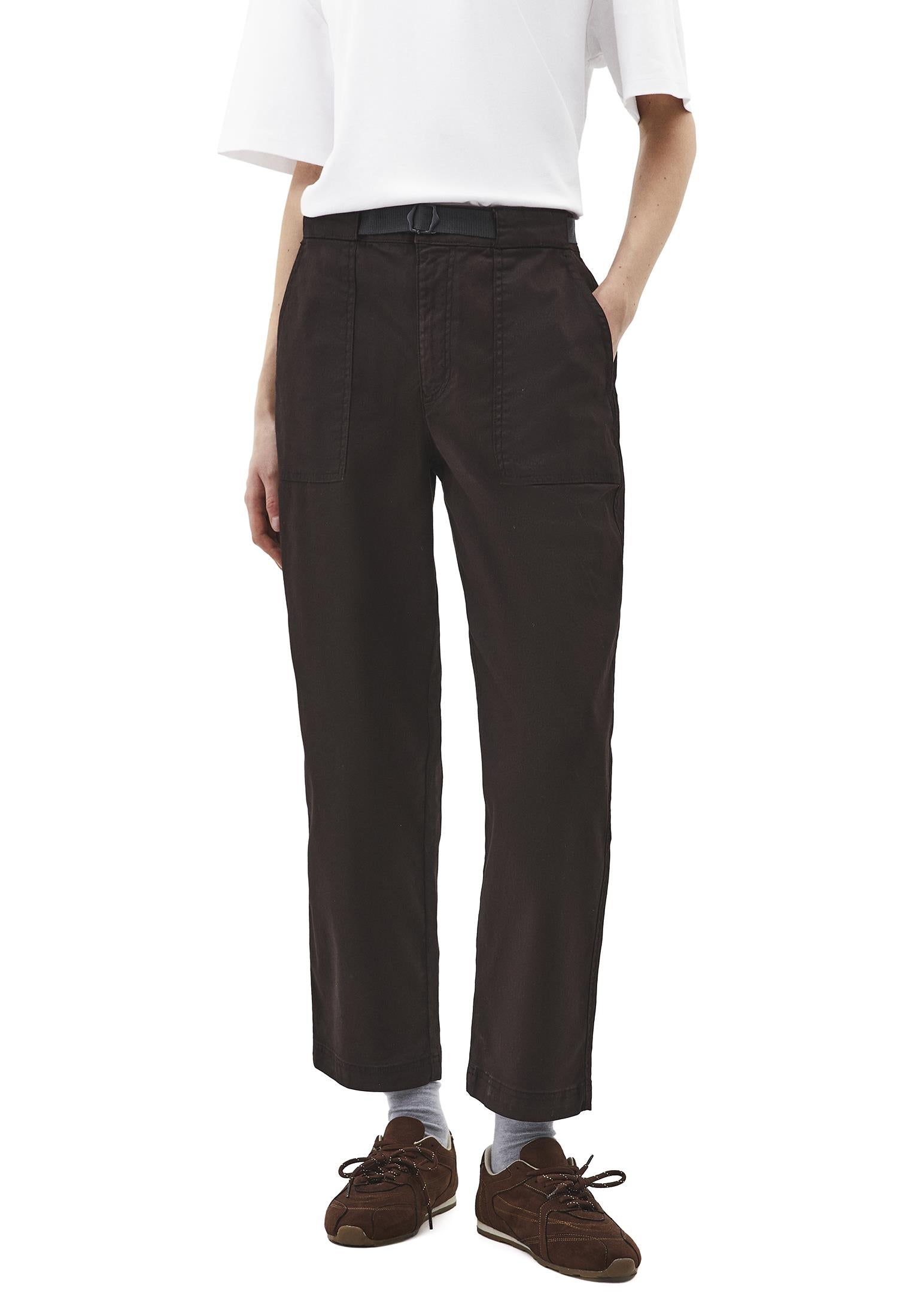 Carrot Fit Trousers - CHOCOLATE TORTE