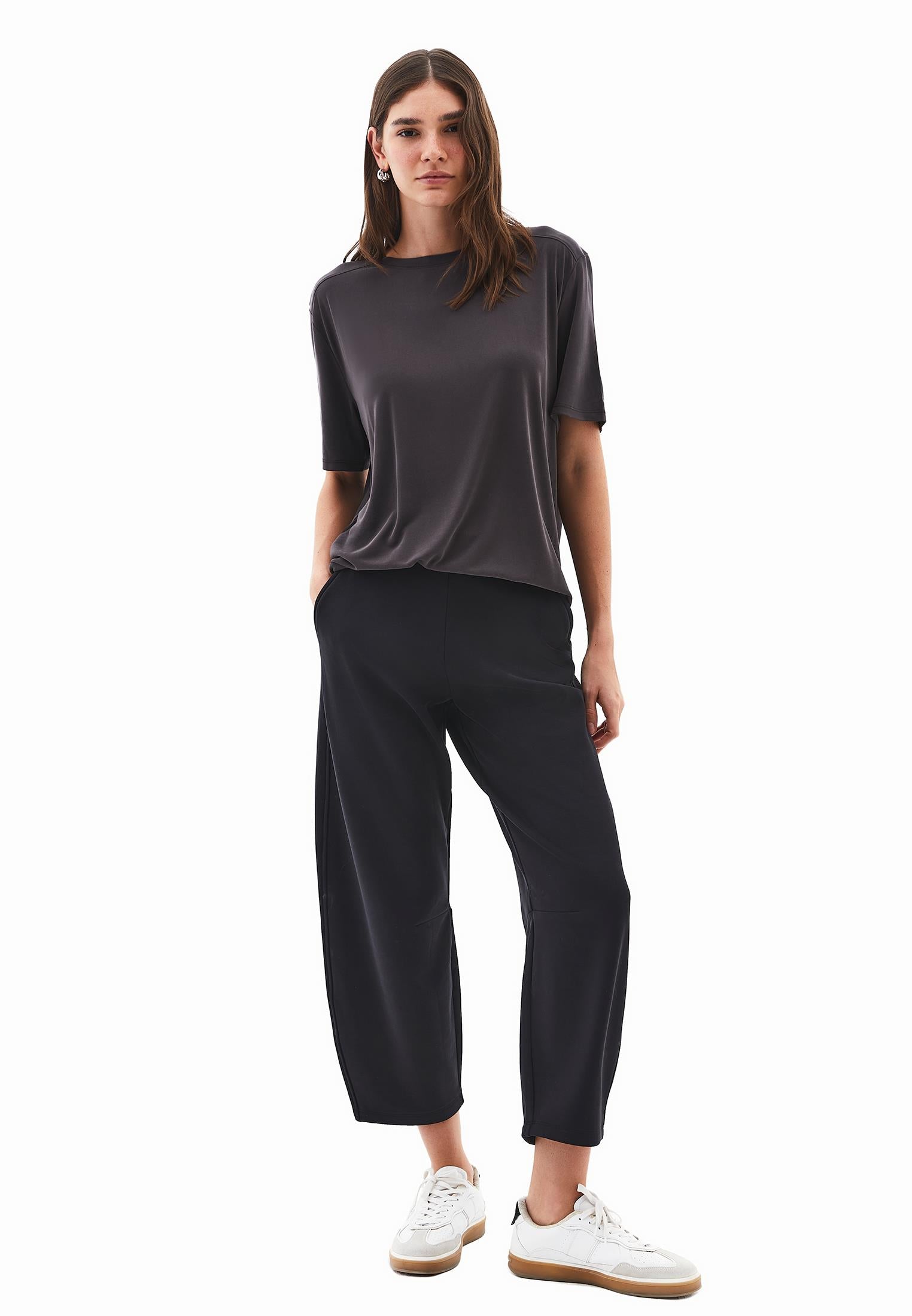 Oversize Tunic T-Shirt - CHOCOLATE TORTE