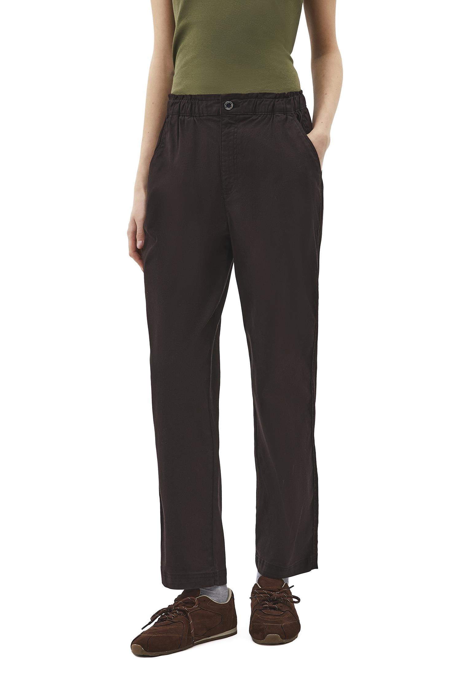 High Waist Carrot Pants - CHOCOLATE TORTE