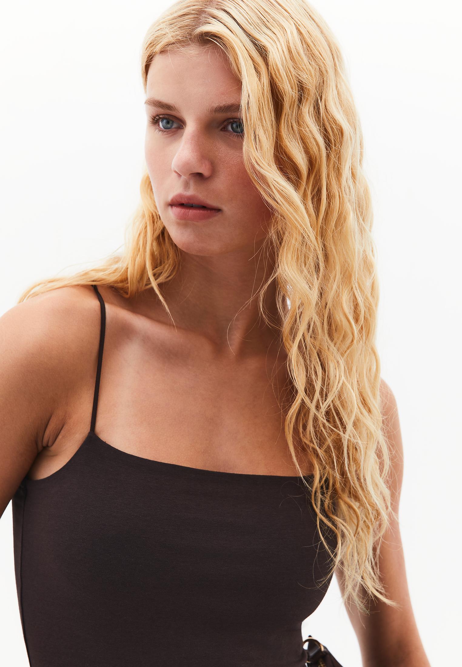 Wide Neck Tank Top - CHOCOLATE TORTE