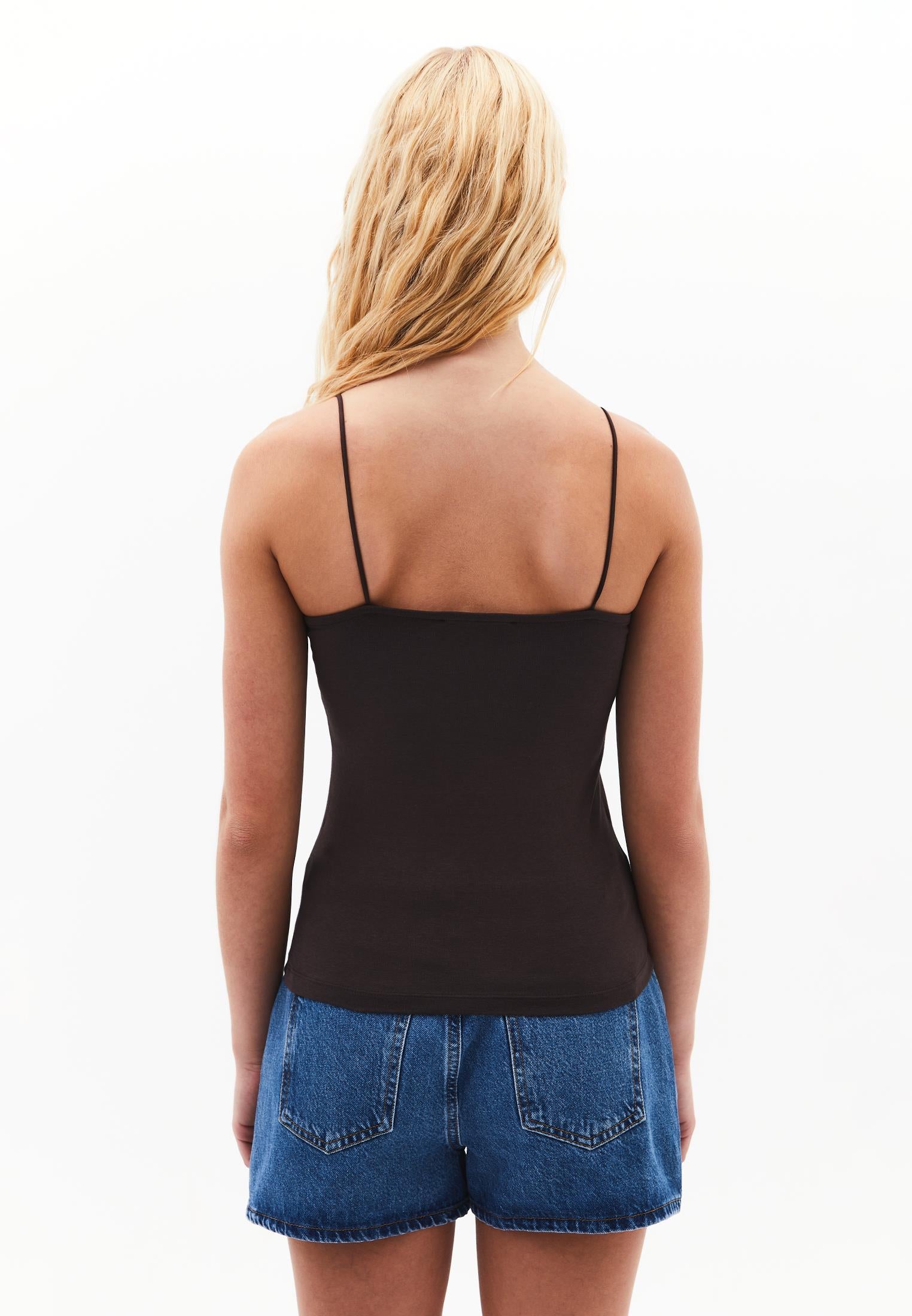 Wide Neck Tank Top - CHOCOLATE TORTE