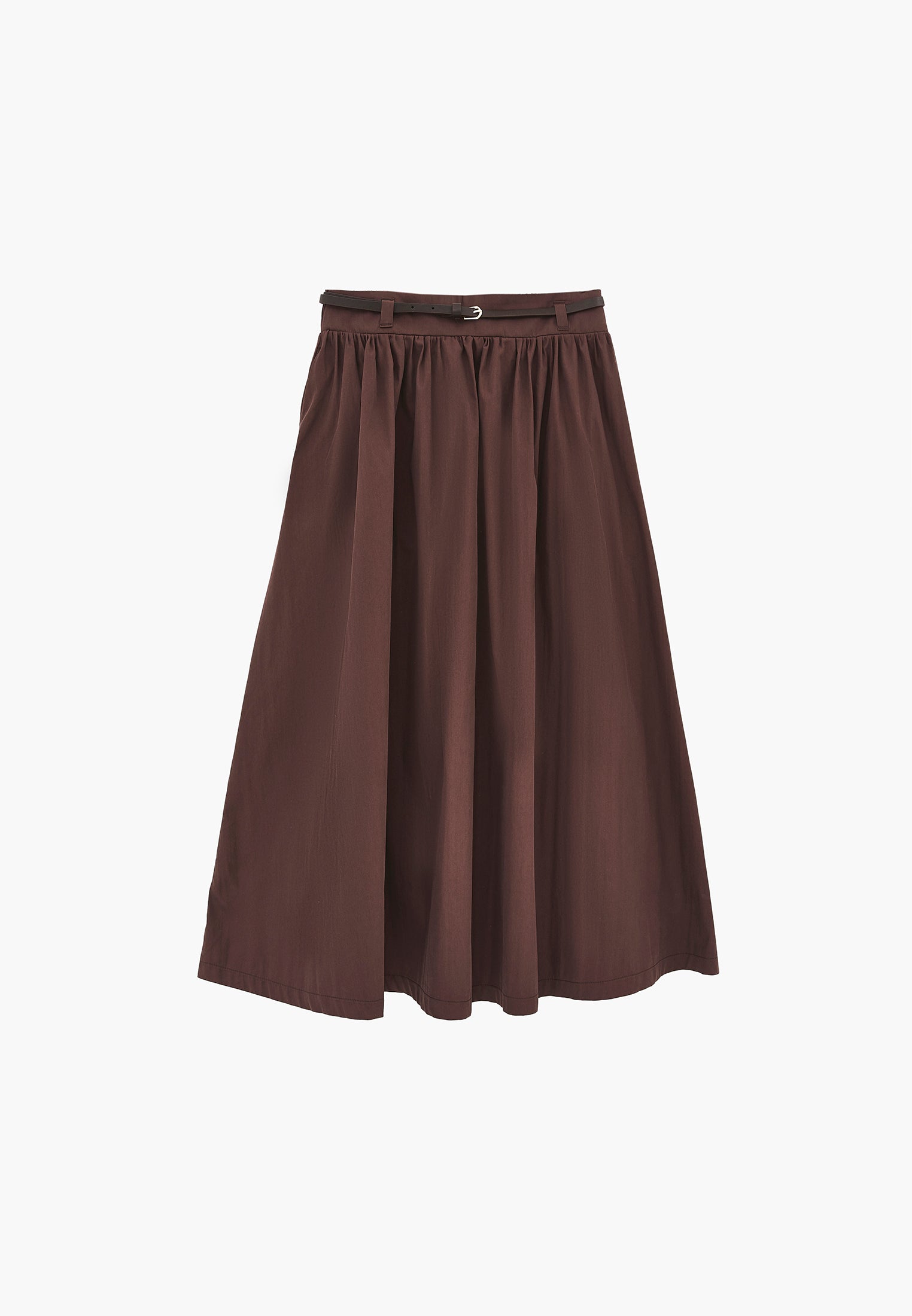 Long Flared Skirt - CHOCOLATE TORTE