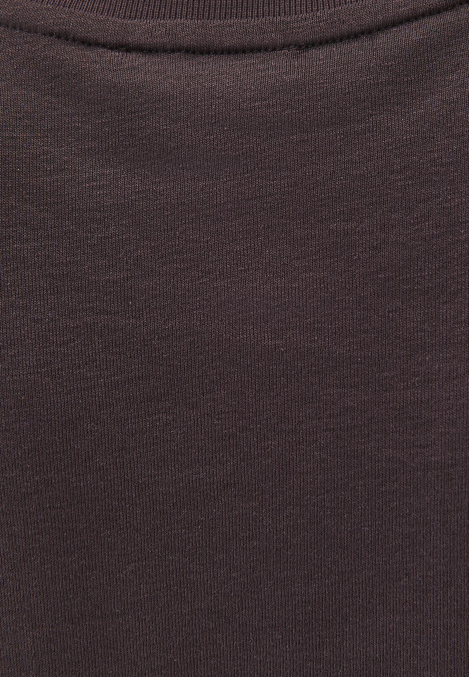 Crew Neck Short Sleeve T-Shirt - CHOCOLATE TORTE