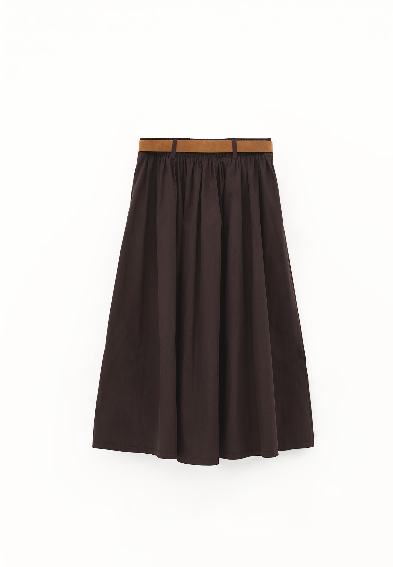 A-Line Long Skirt - CHOCOLATE TORTE