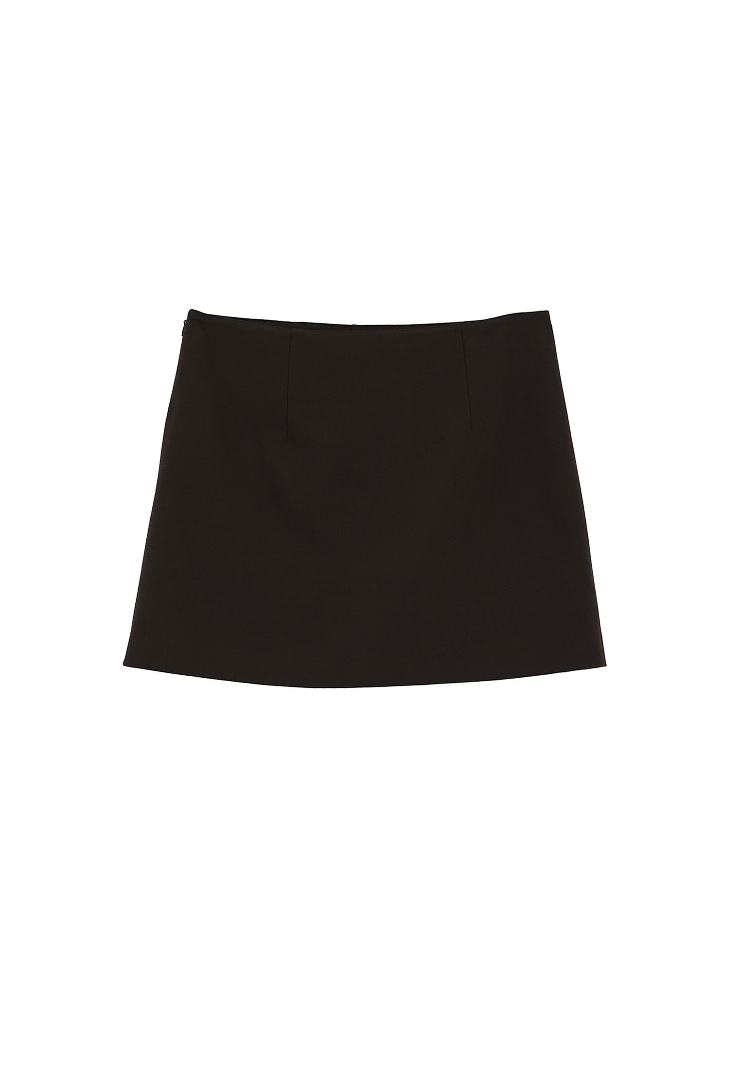 Ultra High Waist Zip Detailed Short Shorts - CHOCOLATE TORTE