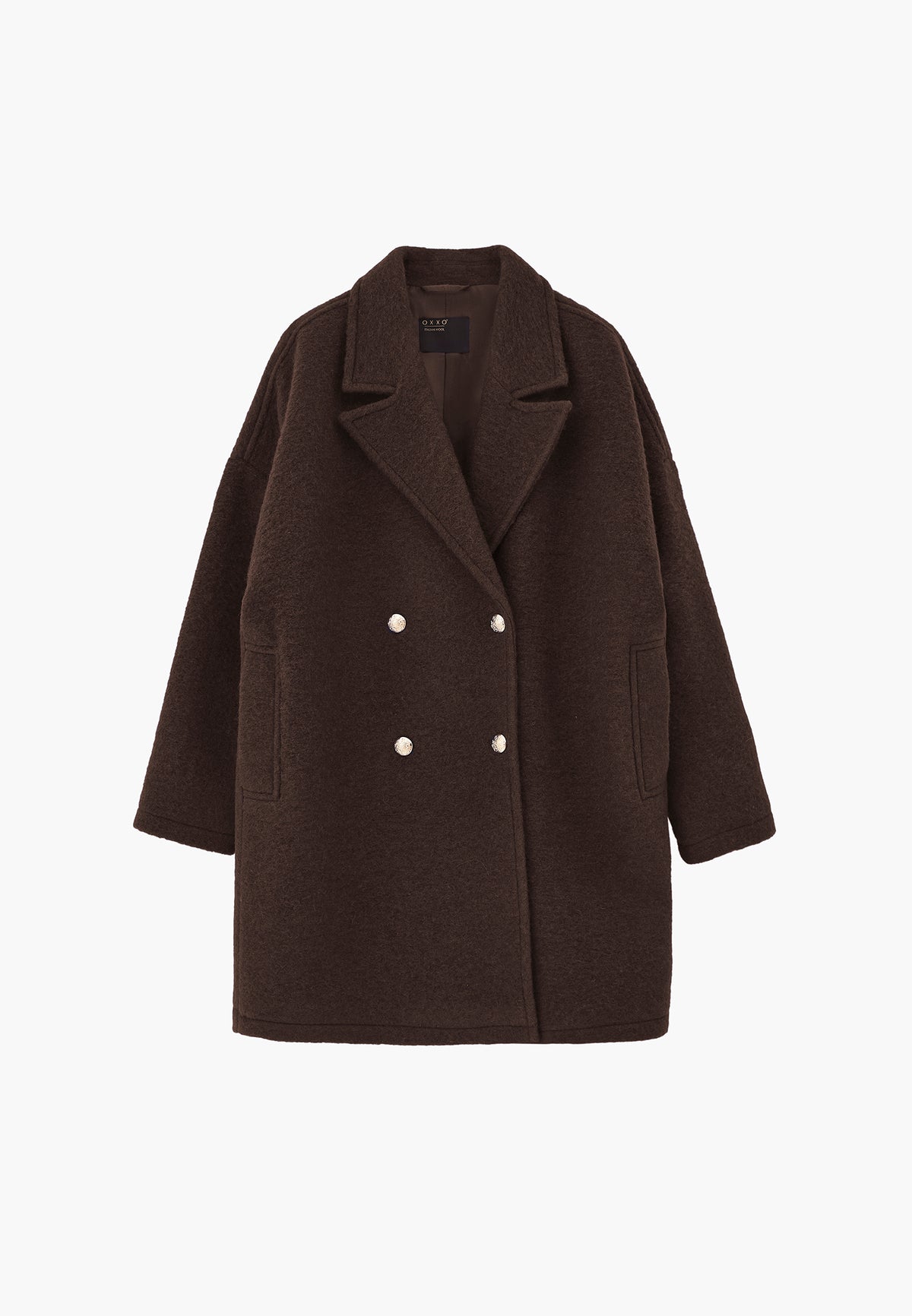 Wrap Long Coat - CHOCOLATE TORTE
