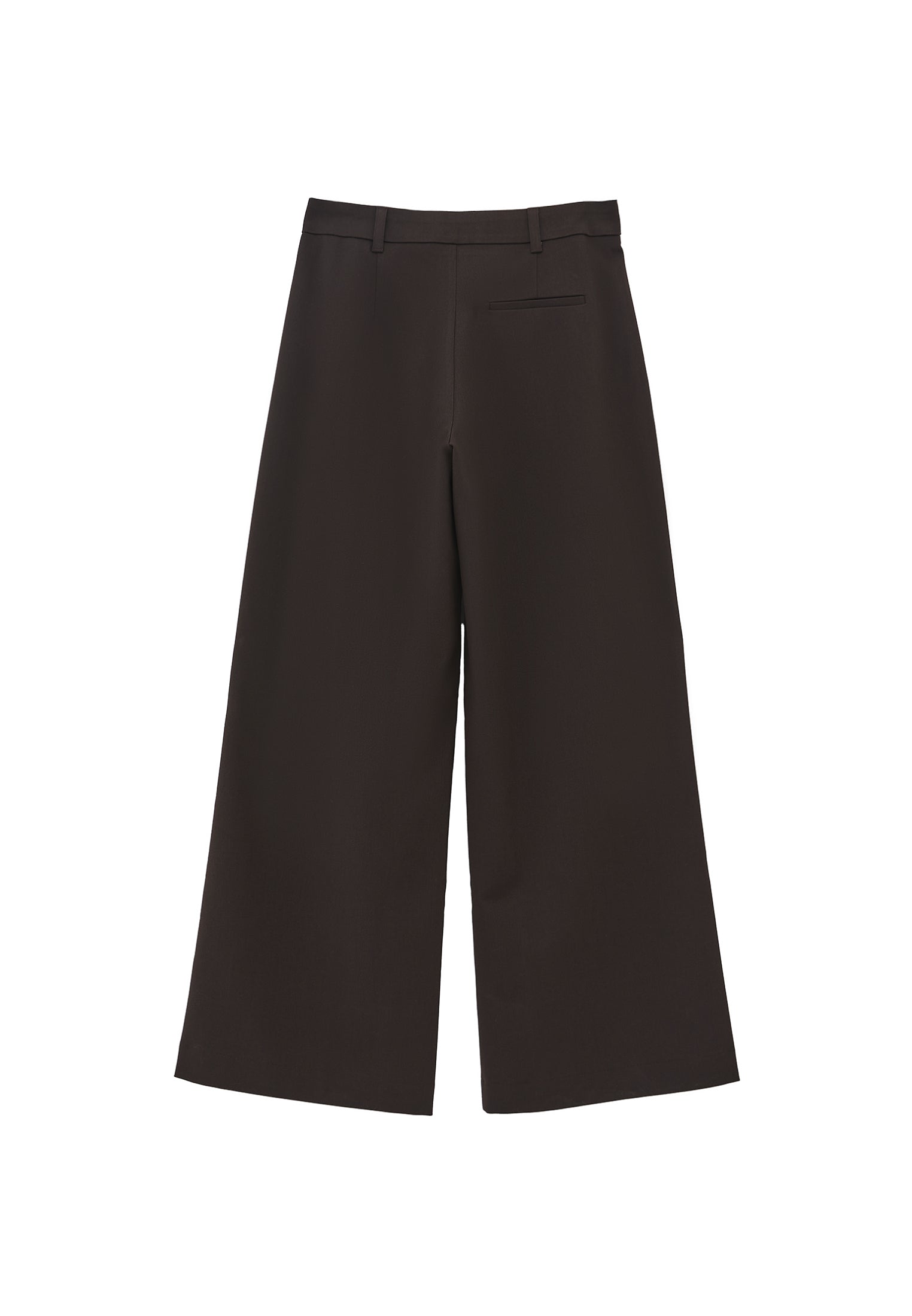 Wide Leg Pleated Pants - CHOCOLATE TORTE