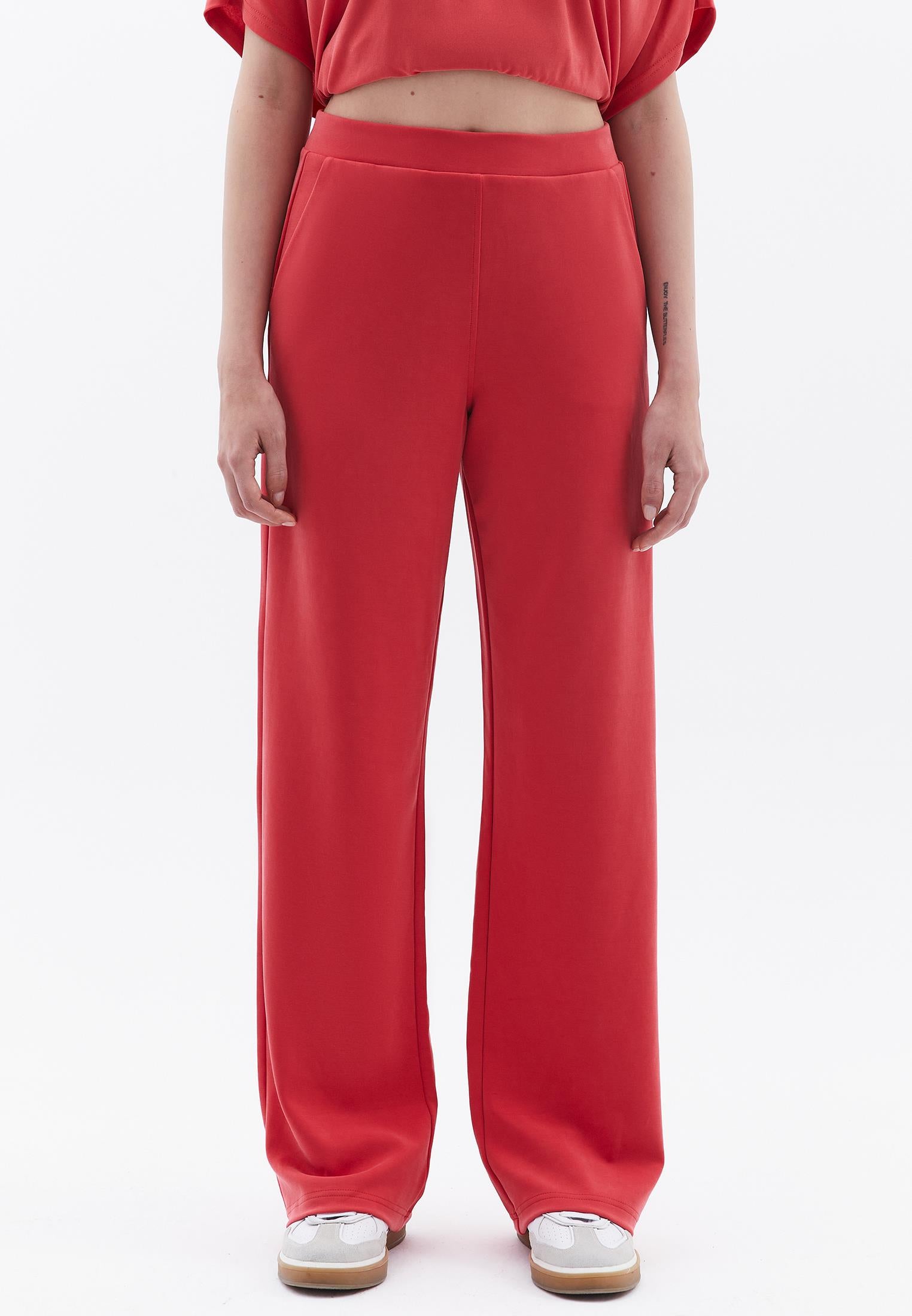 High Waist Straight Leg Pants - CHRYSANTHEMUM
