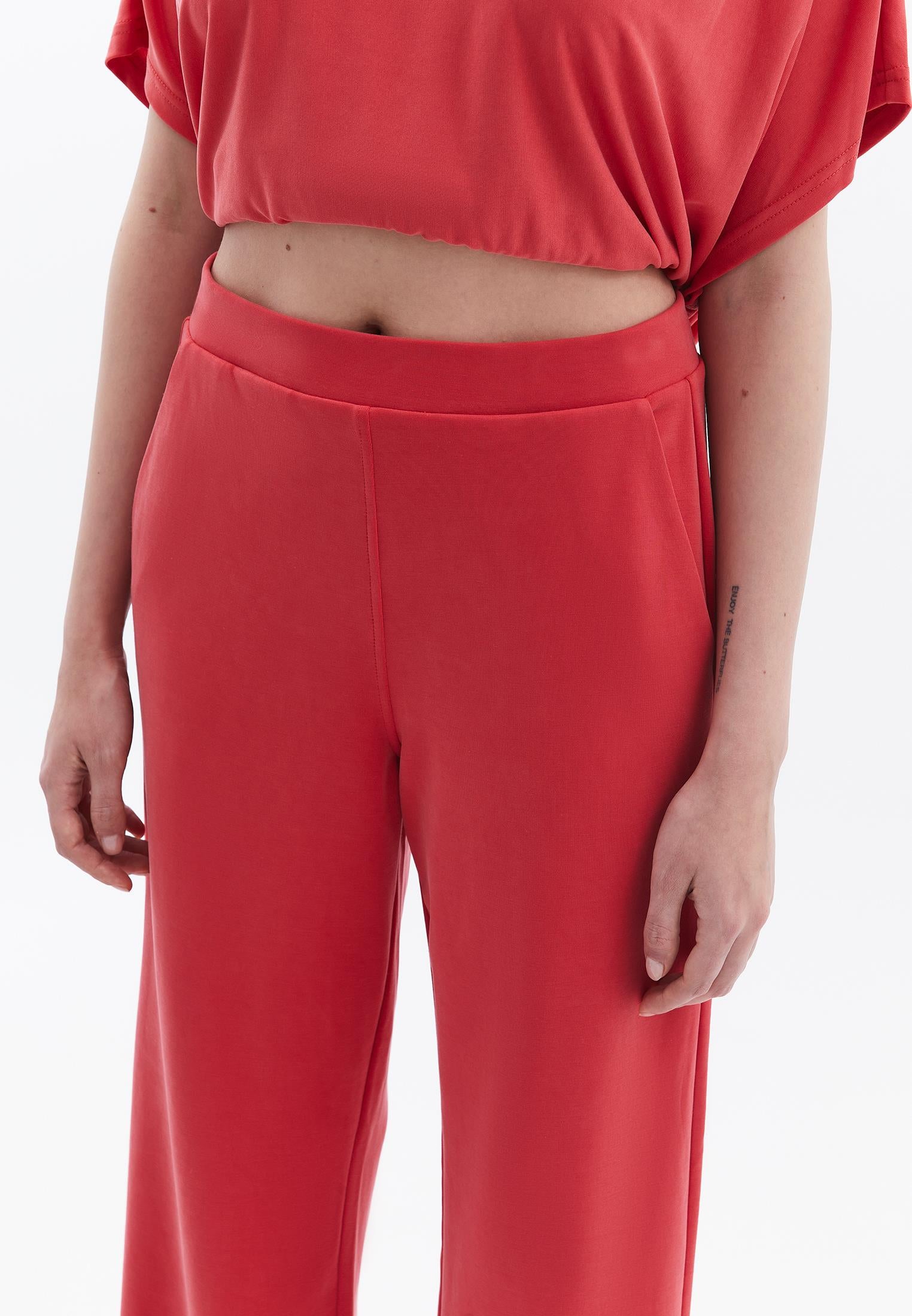 High Waist Straight Leg Pants - CHRYSANTHEMUM